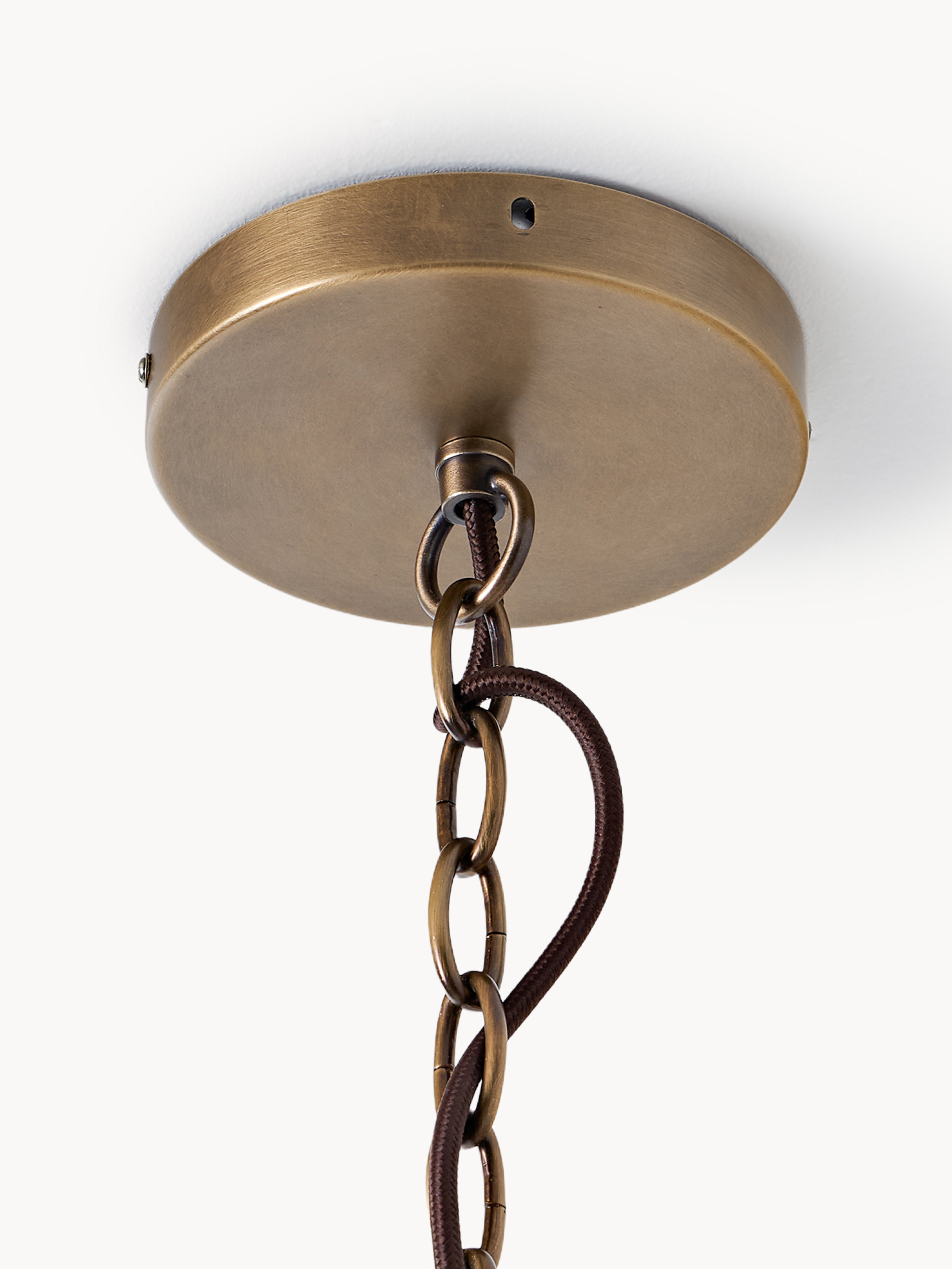 Grand lustre en verre Tove - Transparent, doré