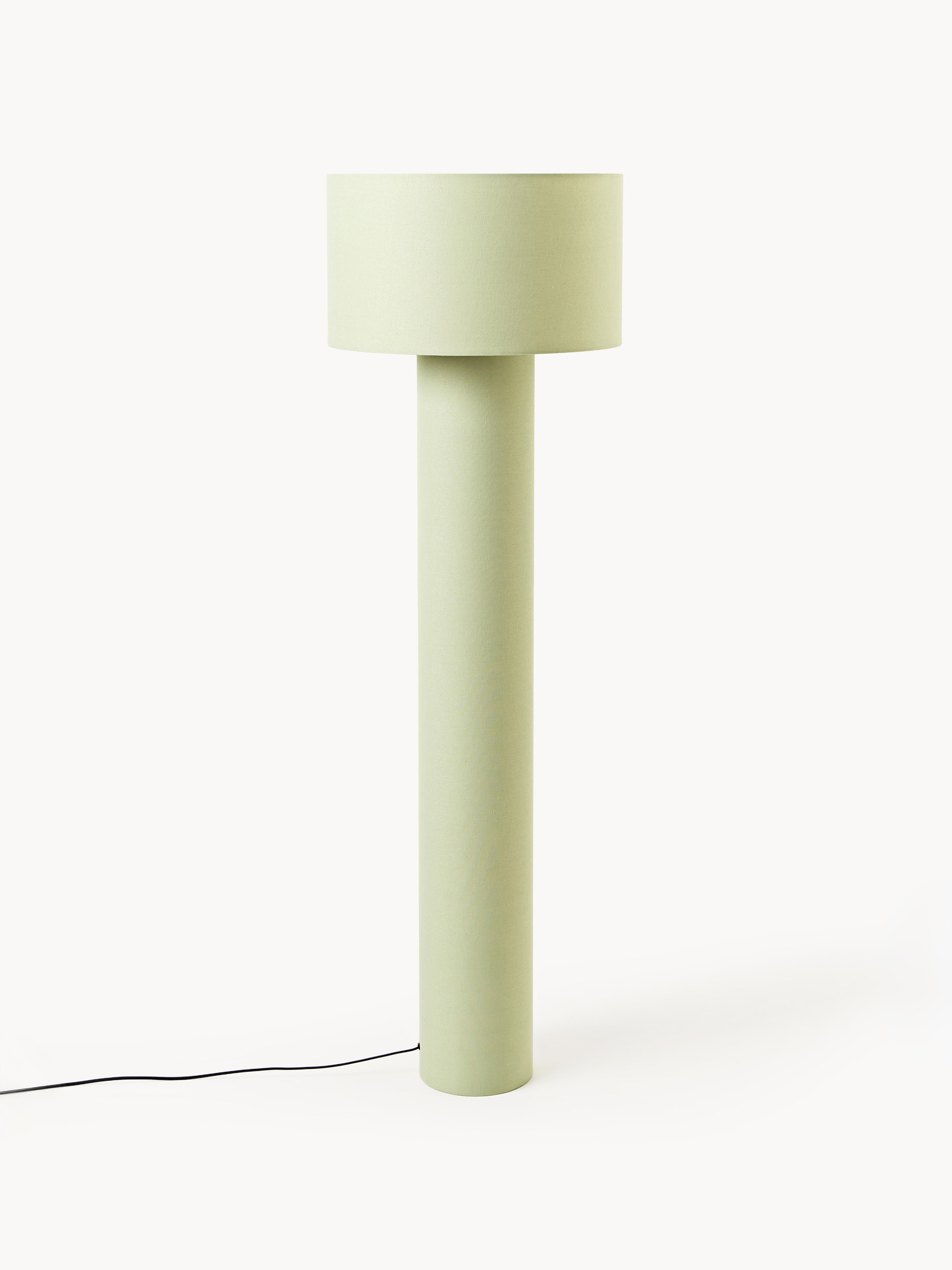 Lampadaire en lin Tomi - Lin vert clair
