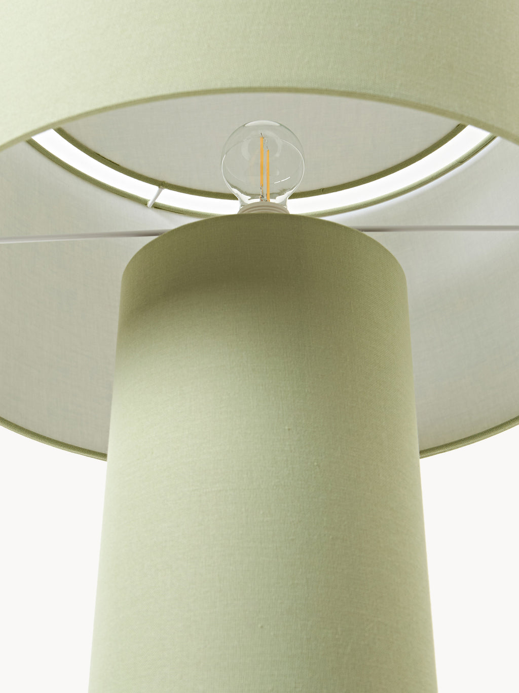 Lampadaire en lin Tomi - Lin vert clair