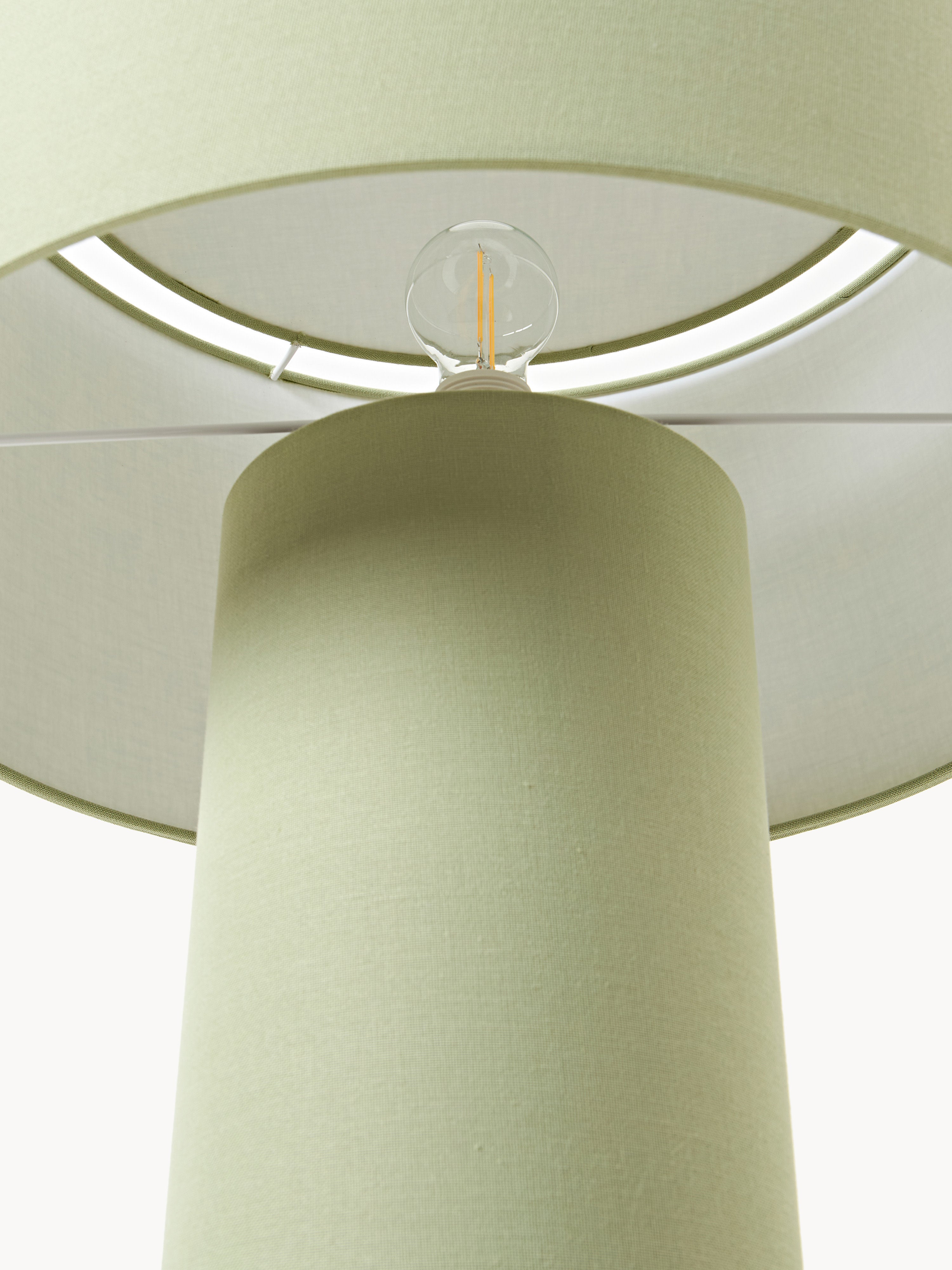 Lampadaire en lin Tomi - Lin vert clair