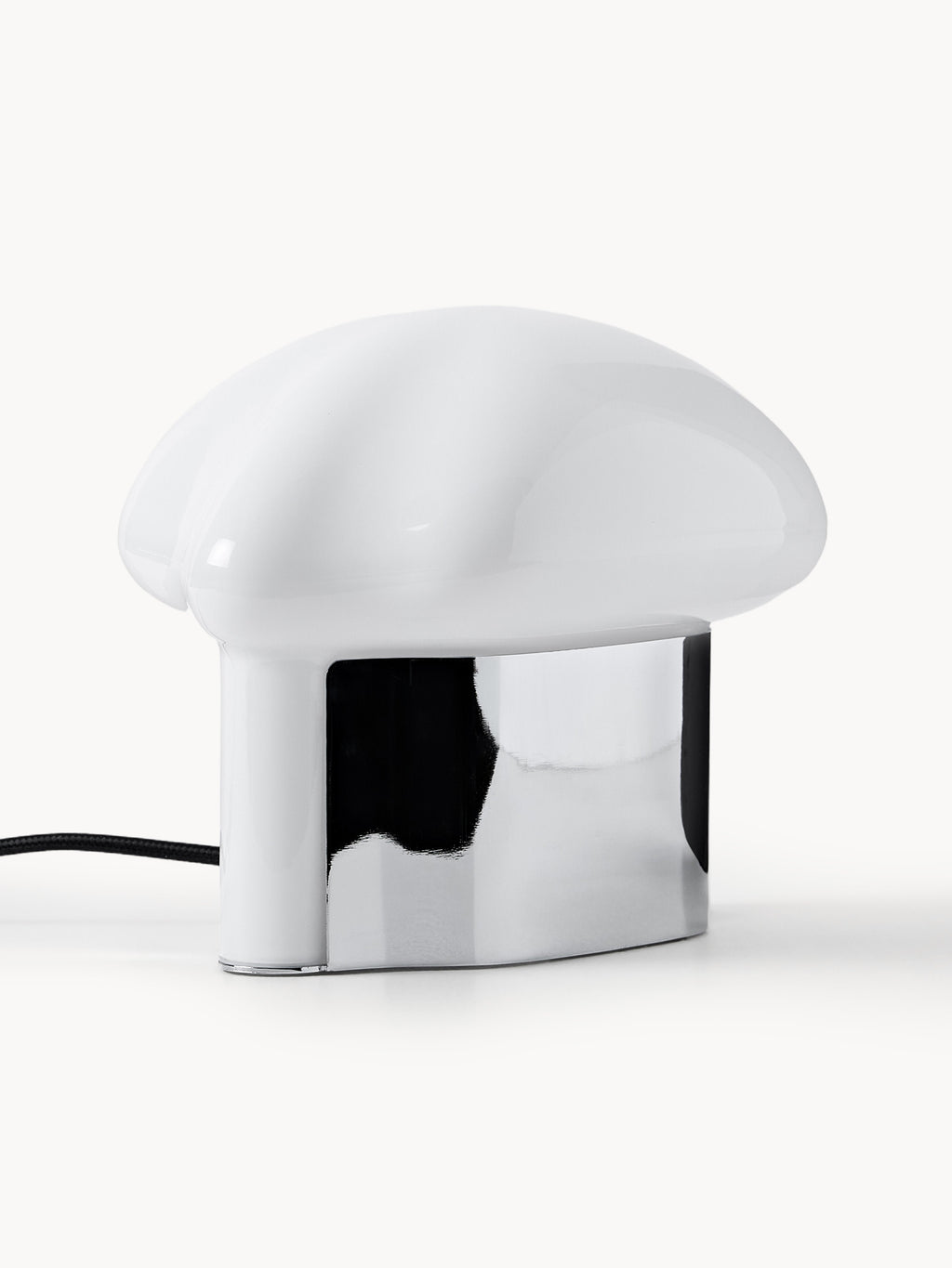 Petite lampe à poser Amir - Blanc, argenté