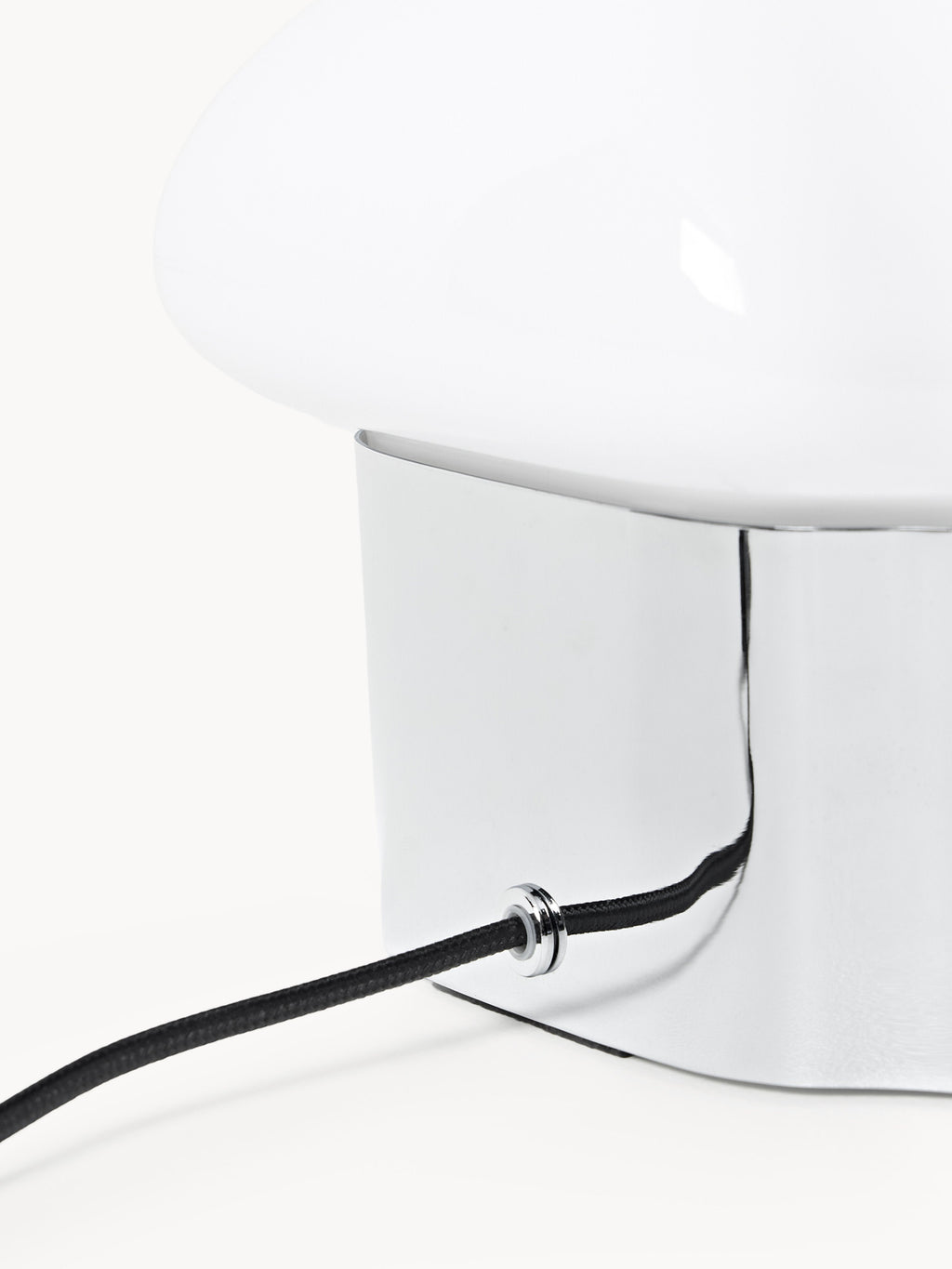Petite lampe à poser Amir - Blanc, argenté