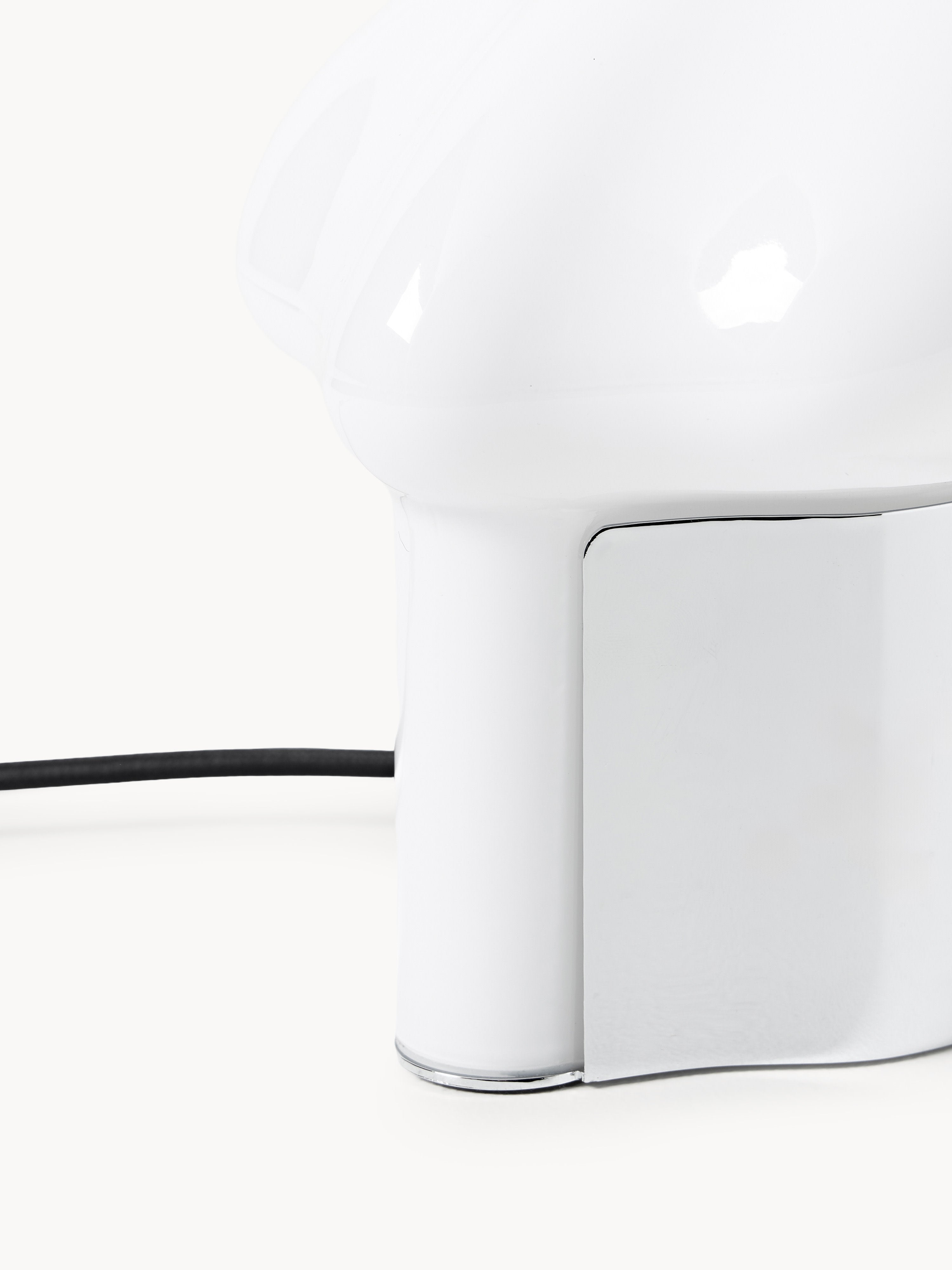 Petite lampe à poser Amir - Blanc, argenté