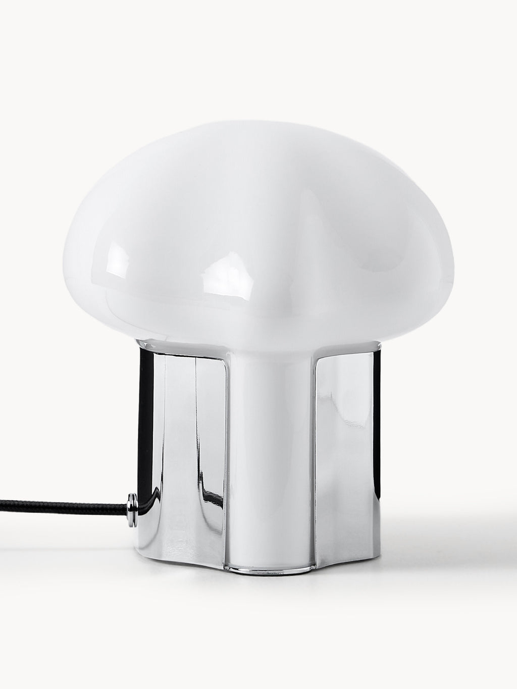 Petite lampe à poser Amir - Blanc, argenté