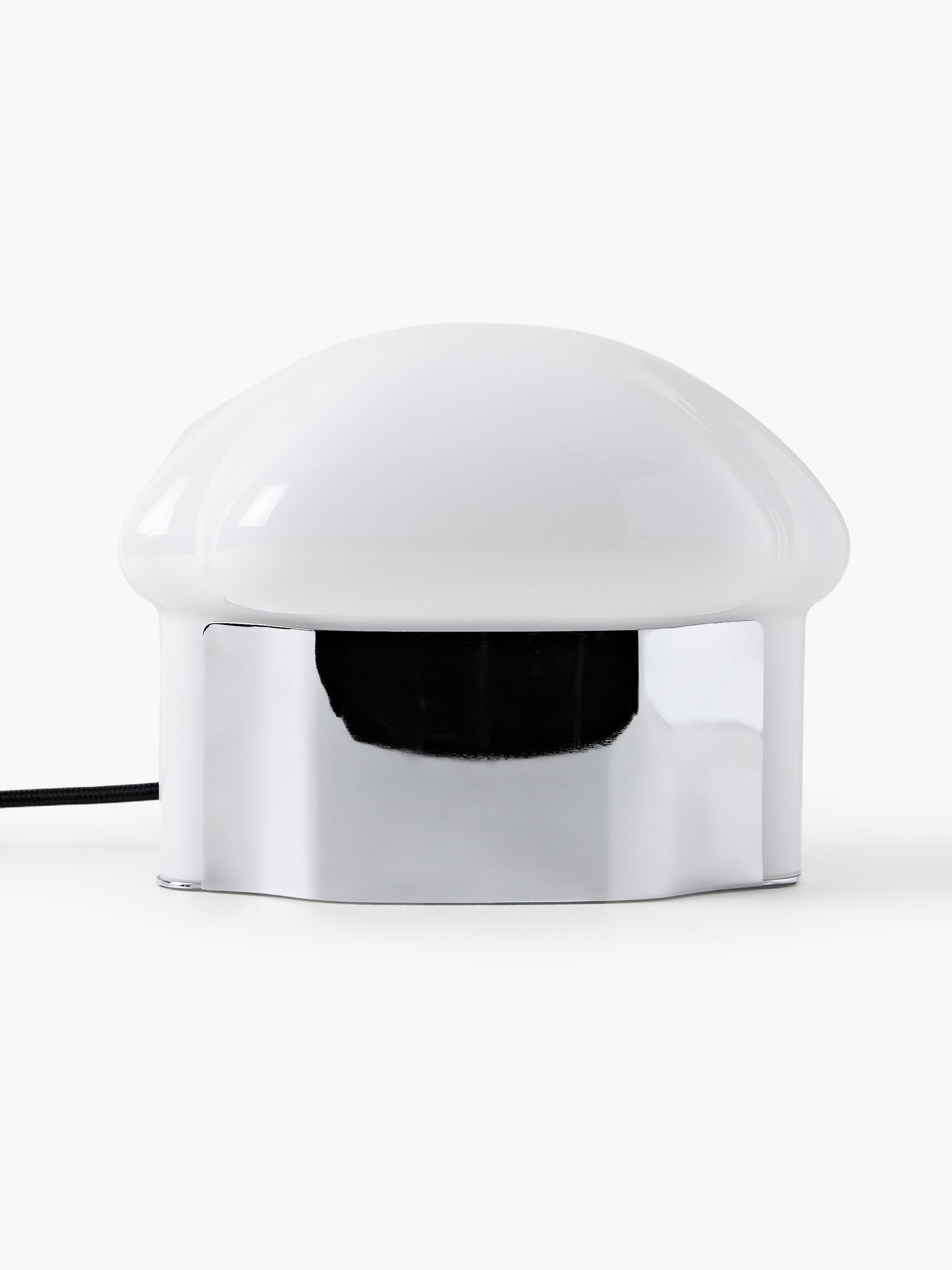 Petite lampe à poser Amir - Blanc, argenté