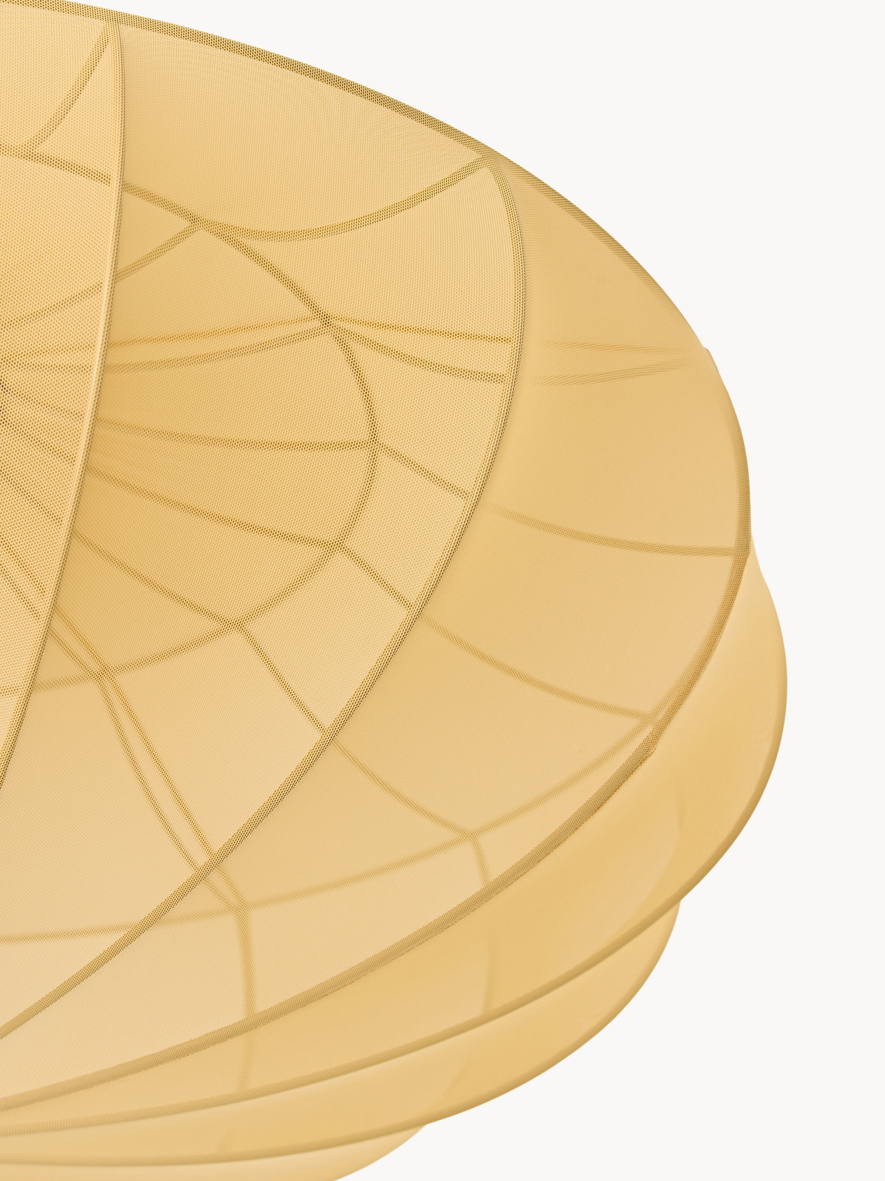 Grand plafonnier en maille Paavo - Jaune ocre