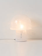 Lampe à poser effet marbre Ean - Blanc, aspect marbre