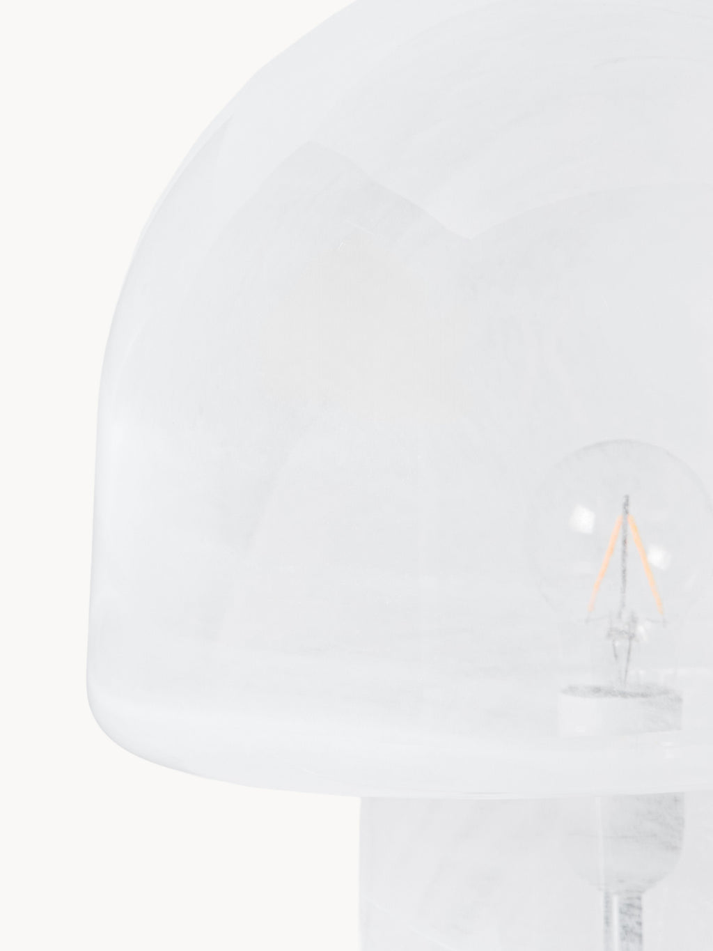 Lampe à poser effet marbre Ean - Blanc, aspect marbre