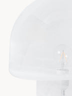 Lampe à poser effet marbre Ean - Blanc, aspect marbre