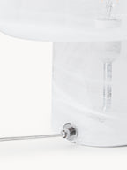 Lampe à poser effet marbre Ean - Blanc, aspect marbre