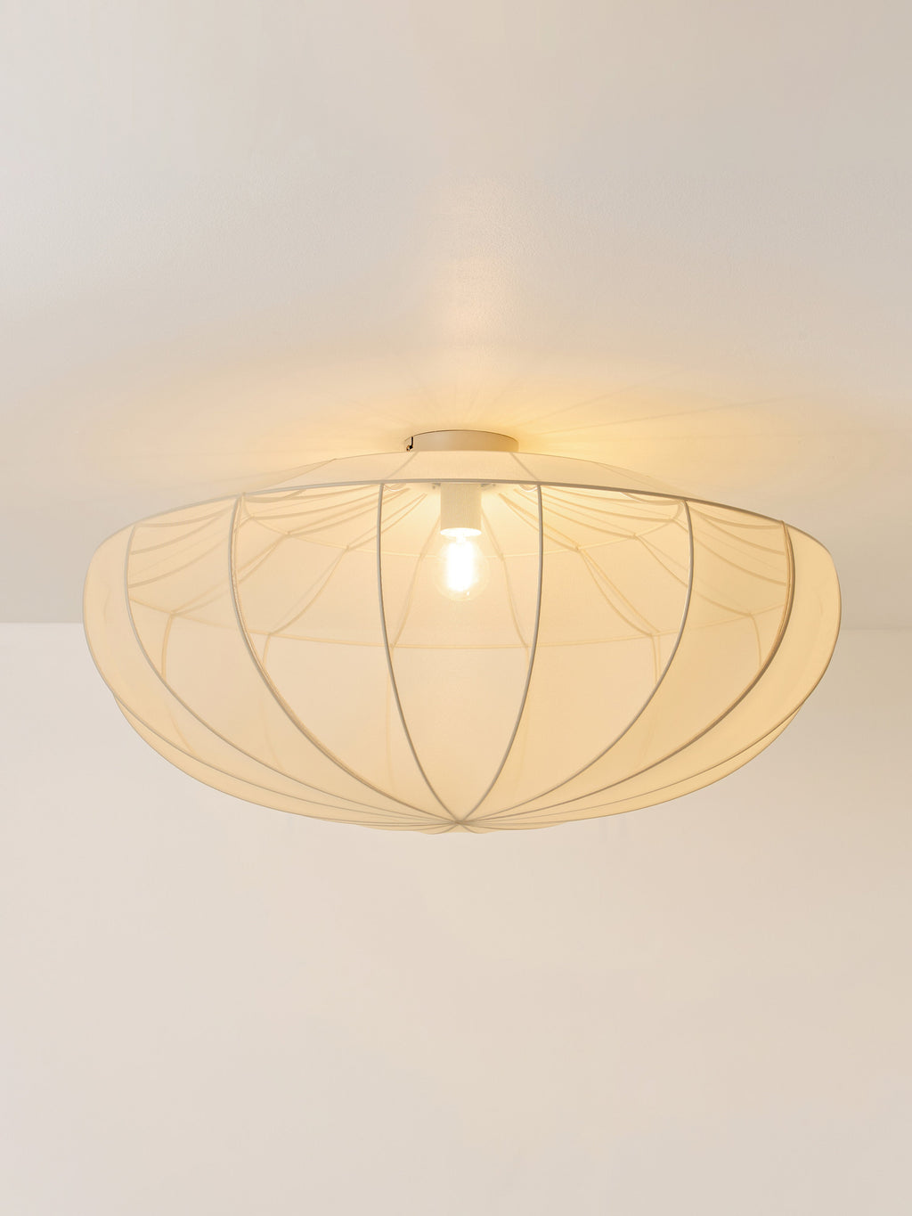 Grand plafonnier en maille Paavo - Beige