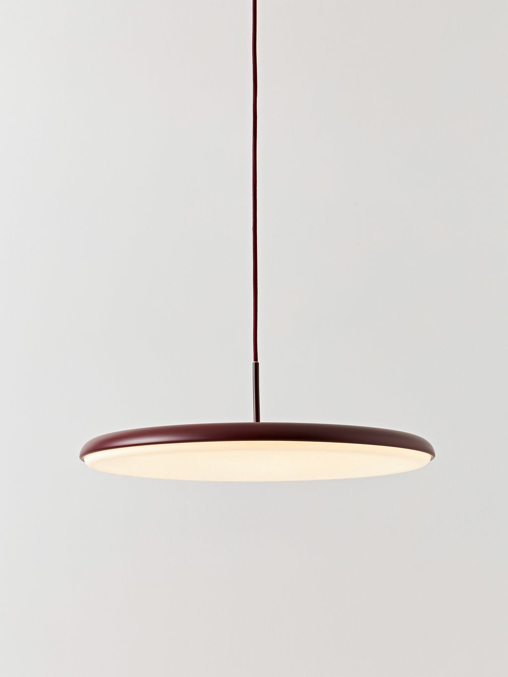 Suspension LED Bruun - Rouge bordeaux