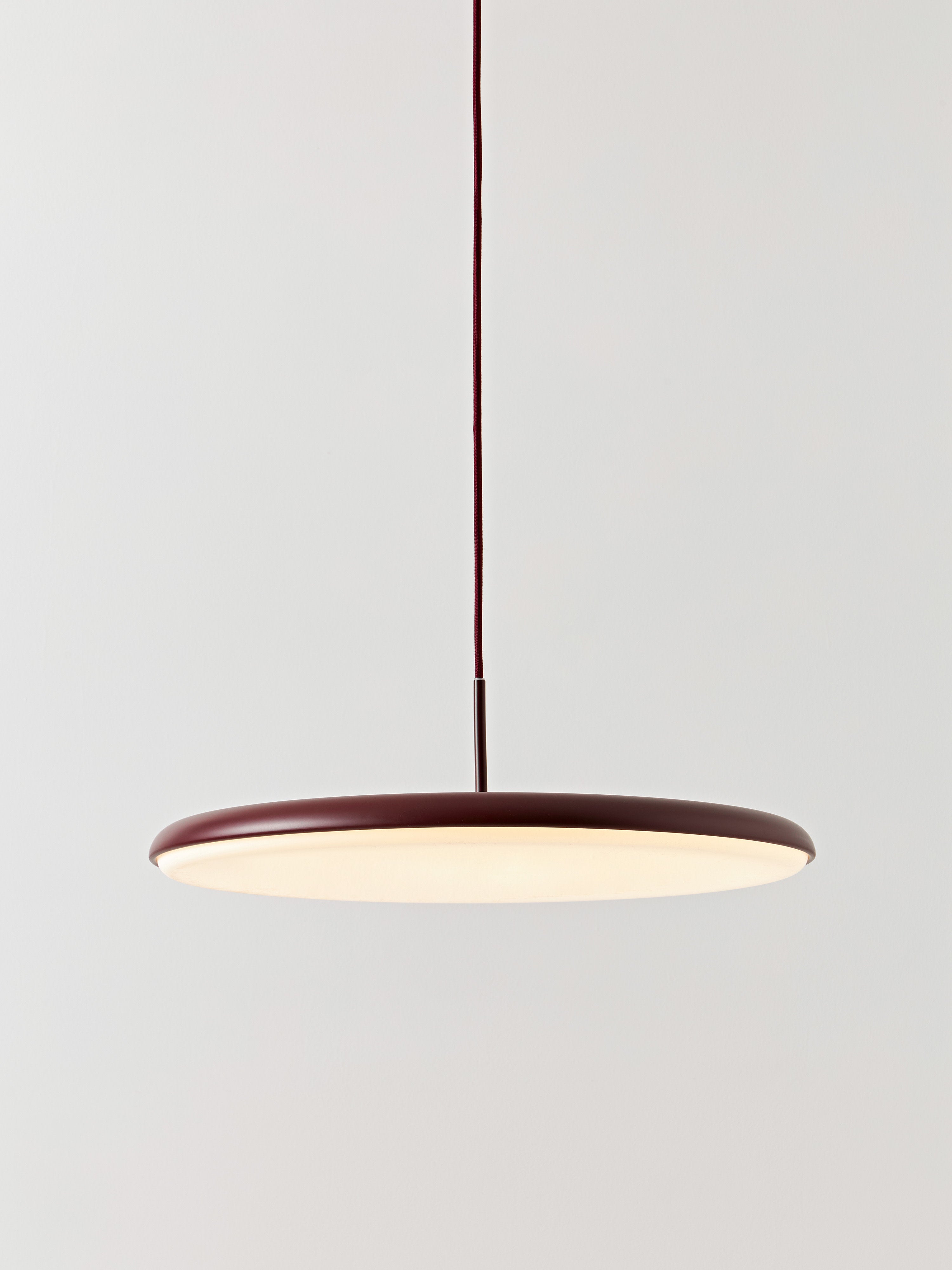 Suspension LED Bruun - Rouge bordeaux