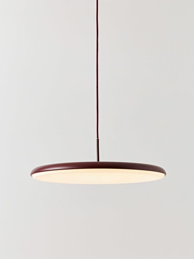 Suspension LED Bruun - Rouge bordeaux