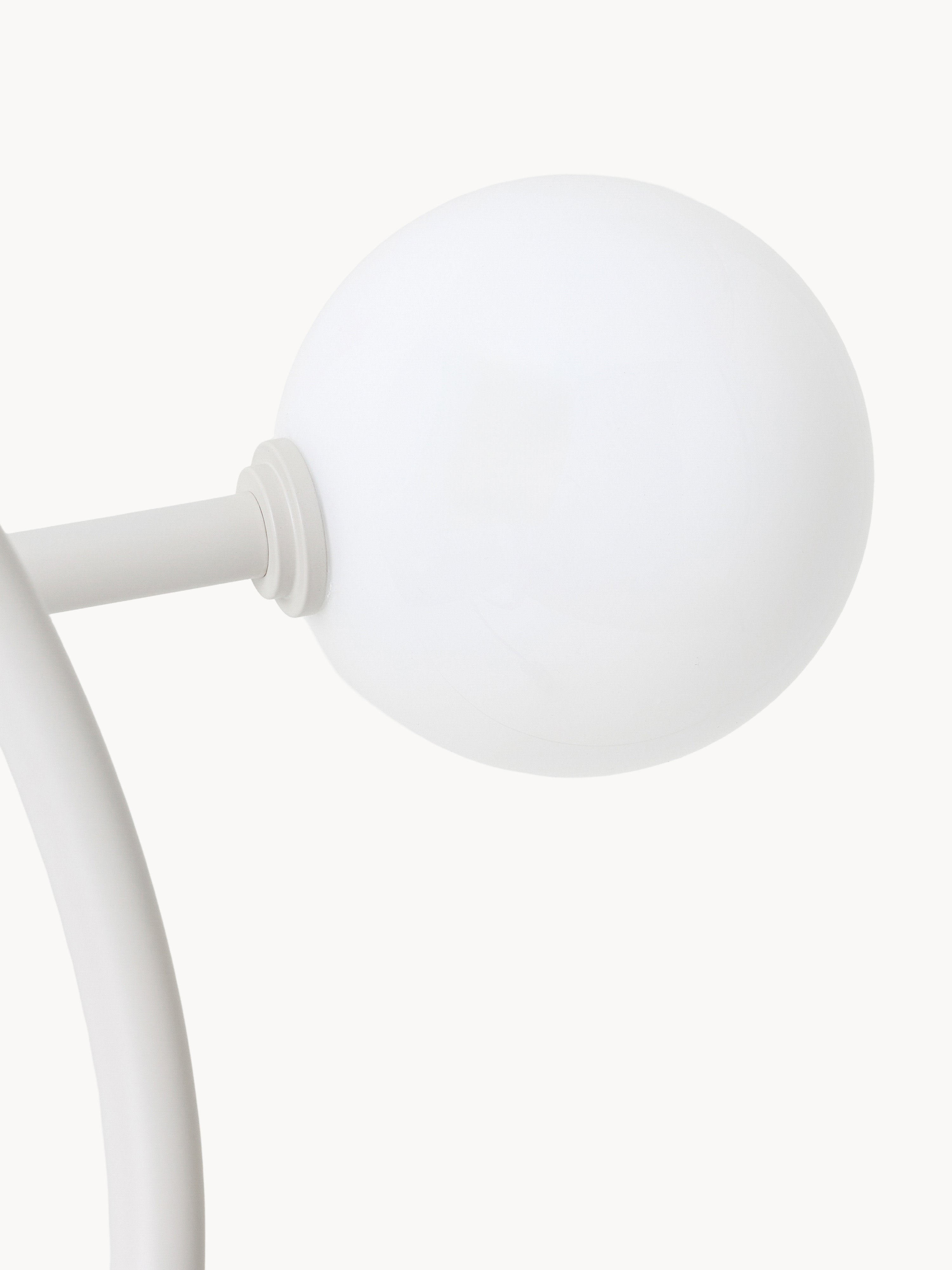 Lampadaire avec pied en marbre Akseli - Beige, marbre