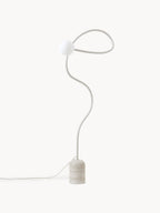 Lampadaire avec pied en marbre Akseli - Beige, marbre