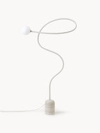 Lampadaire avec pied en marbre Akseli - Beige, marbre