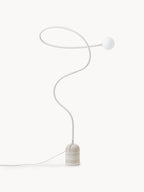 Lampadaire avec pied en marbre Akseli - Beige, marbre