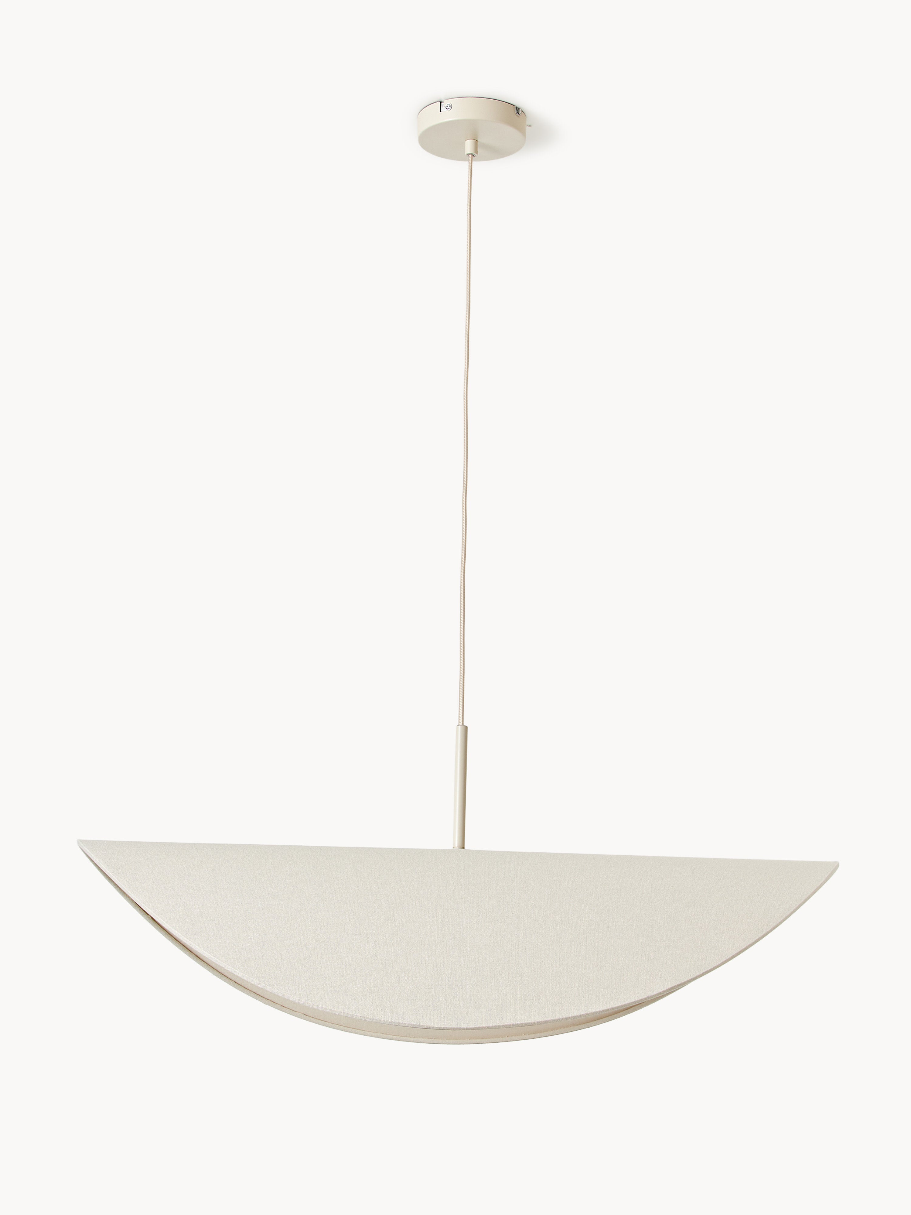 Grande suspension en lin Aadam - Beige clair
