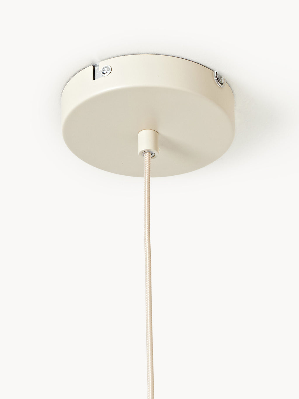Grande suspension en lin Aadam - Beige clair