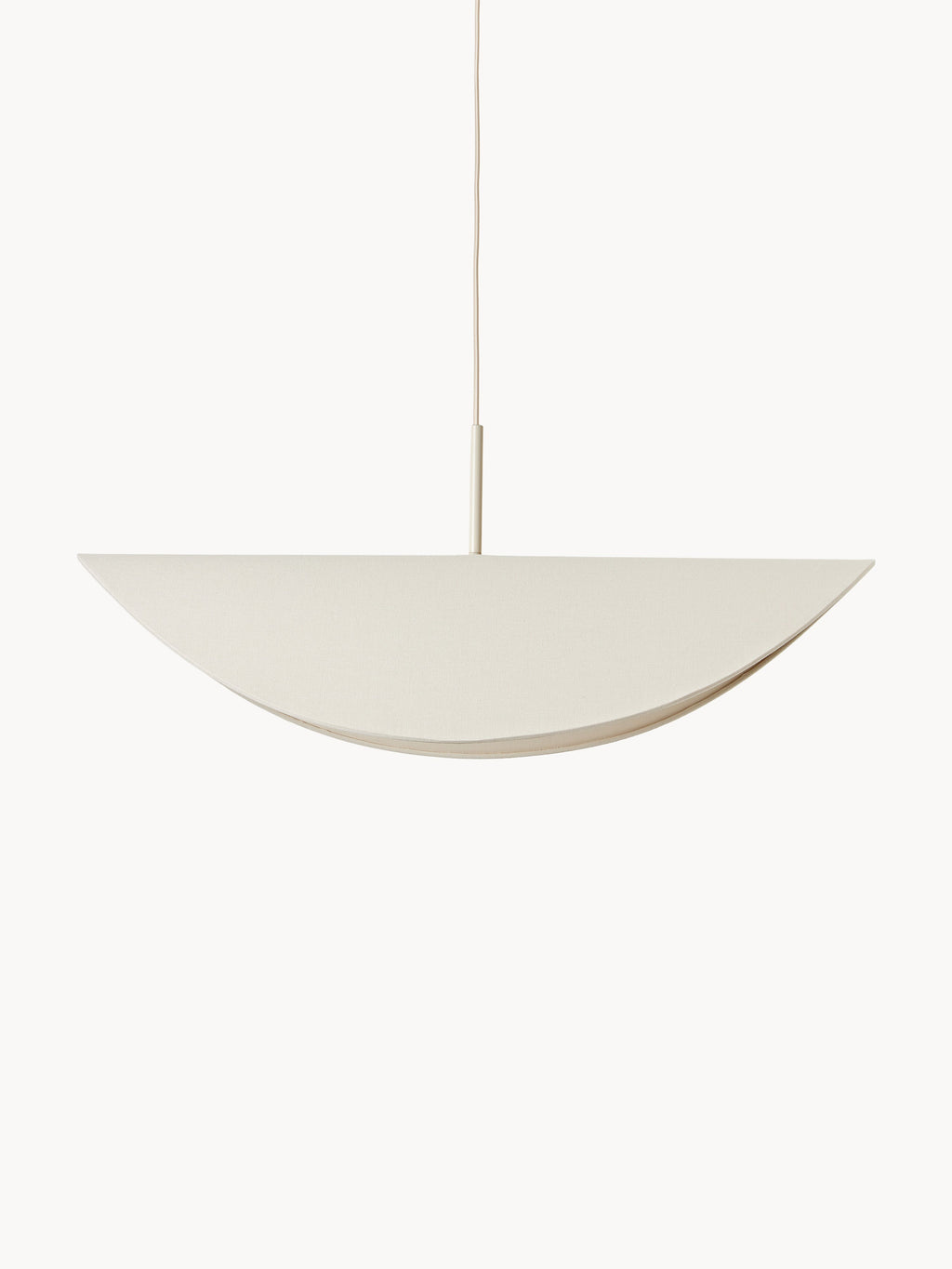 Grande suspension en lin Aadam - Beige clair