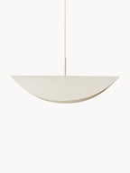 Grande suspension en lin Aadam - Beige clair