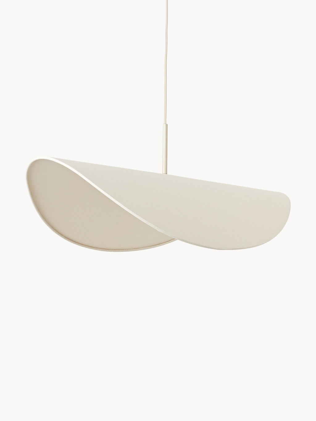 Grande suspension en lin Aadam - Beige clair