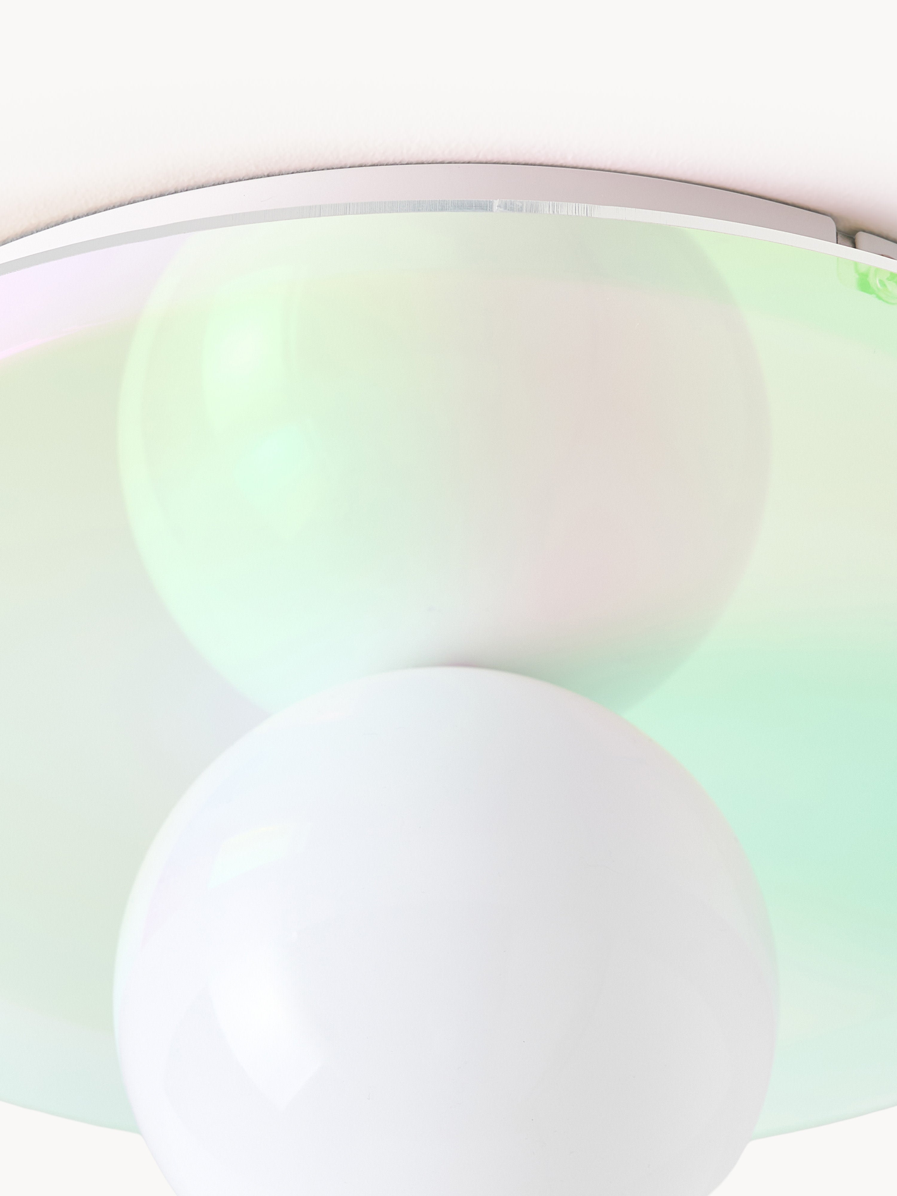 Spot encastré mur et plafond Daven - Multicolore, blanc