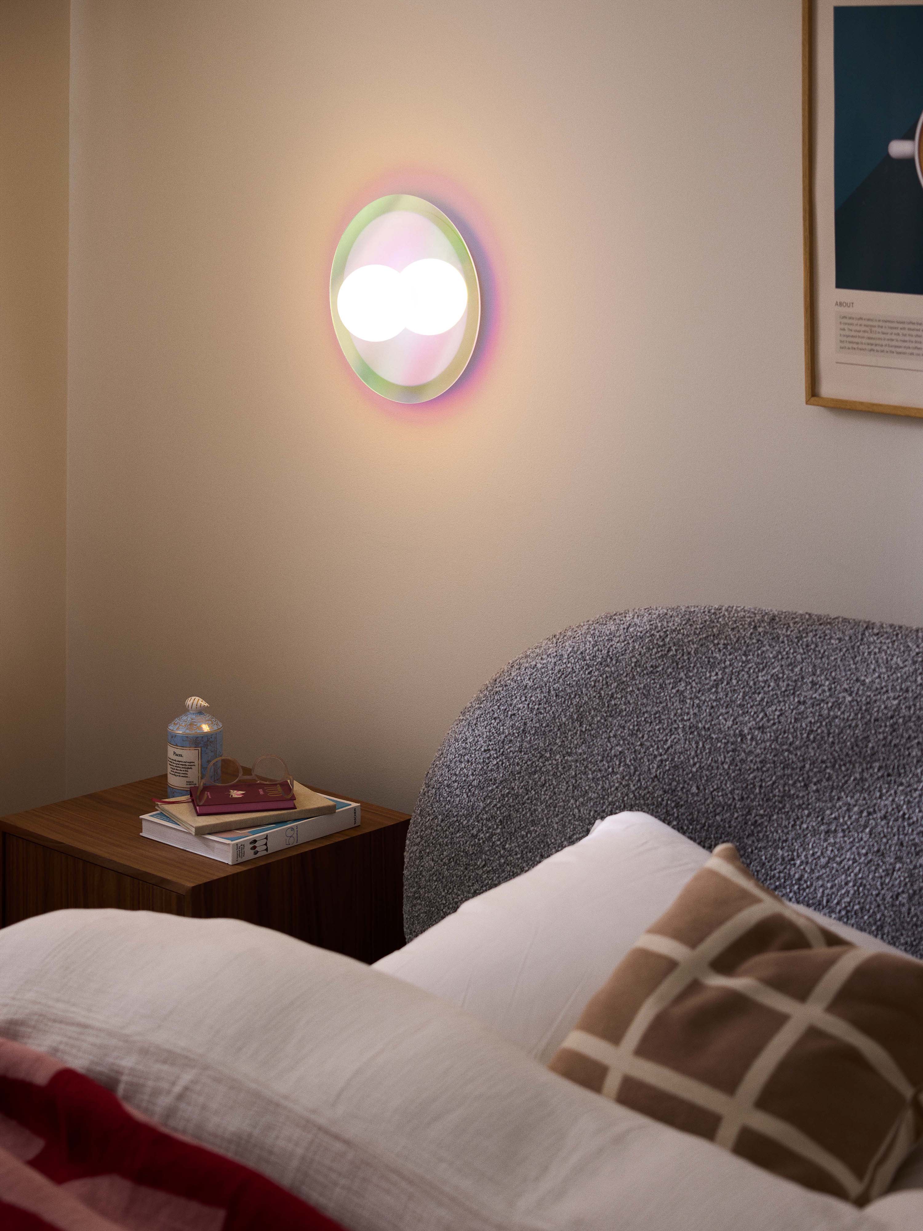 Spot encastré mur et plafond Daven - Multicolore, blanc