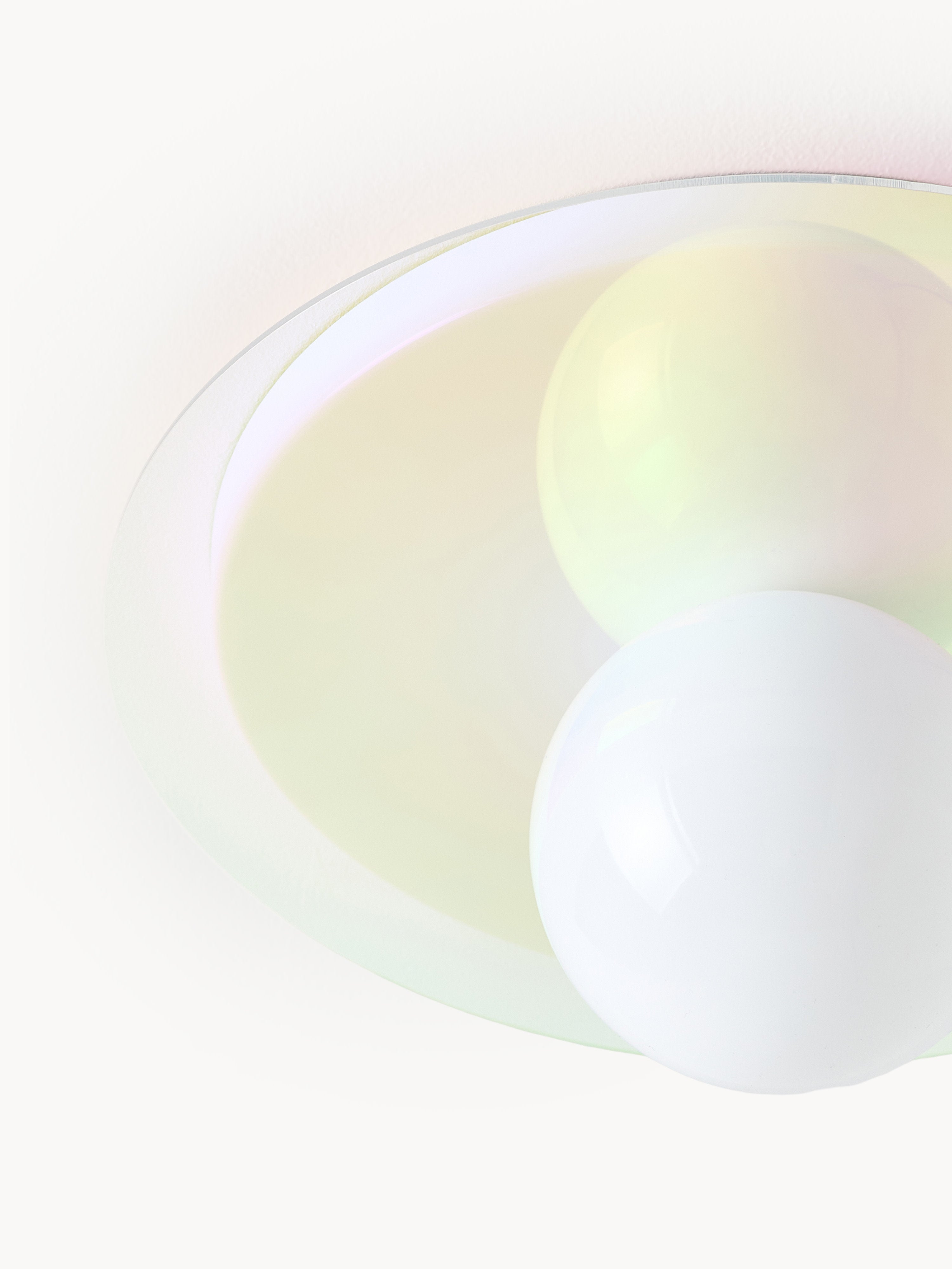 Spot encastré mur et plafond Daven - Multicolore, blanc
