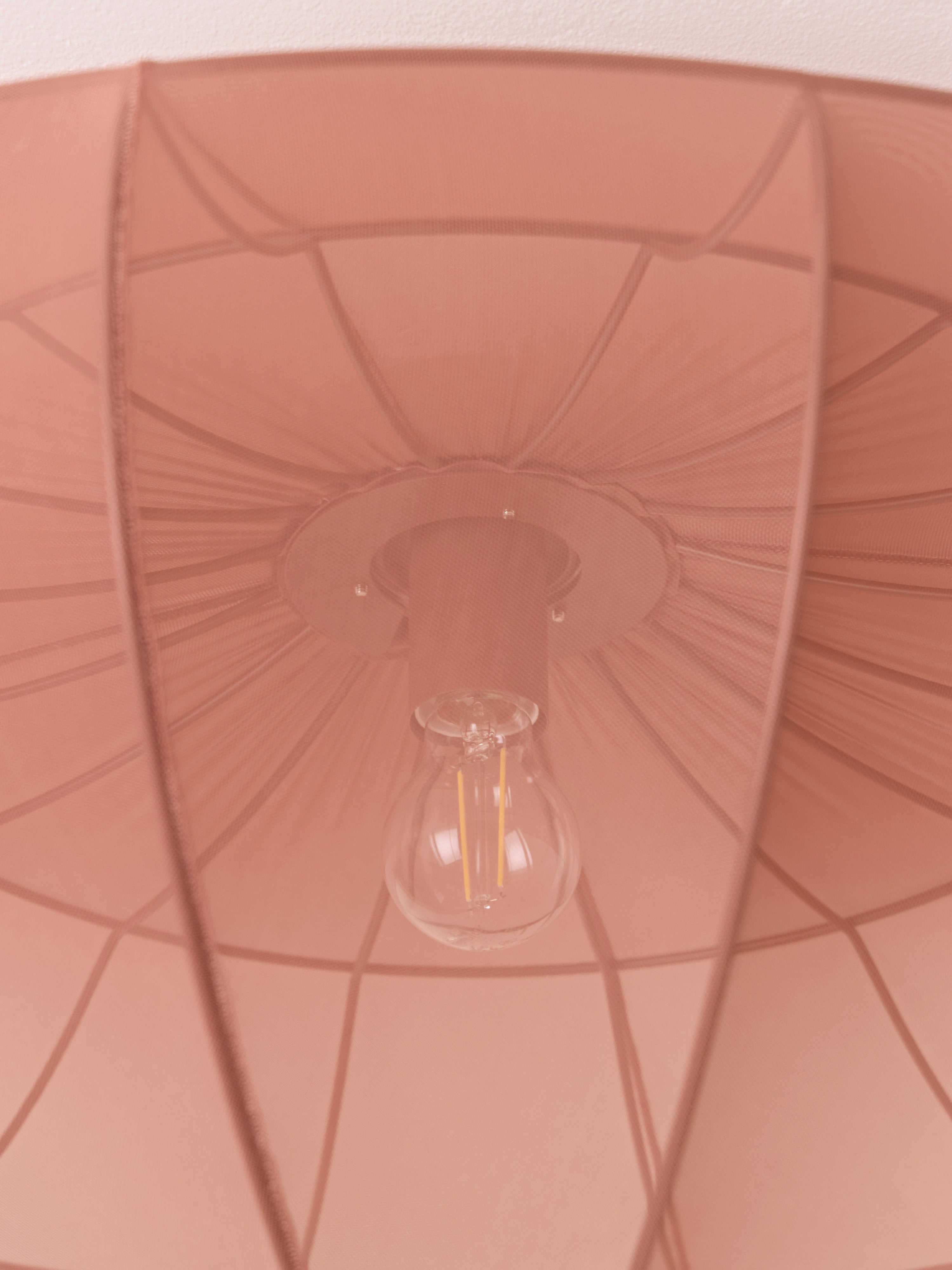 Grand plafonnier en maille Paavo - Nougat