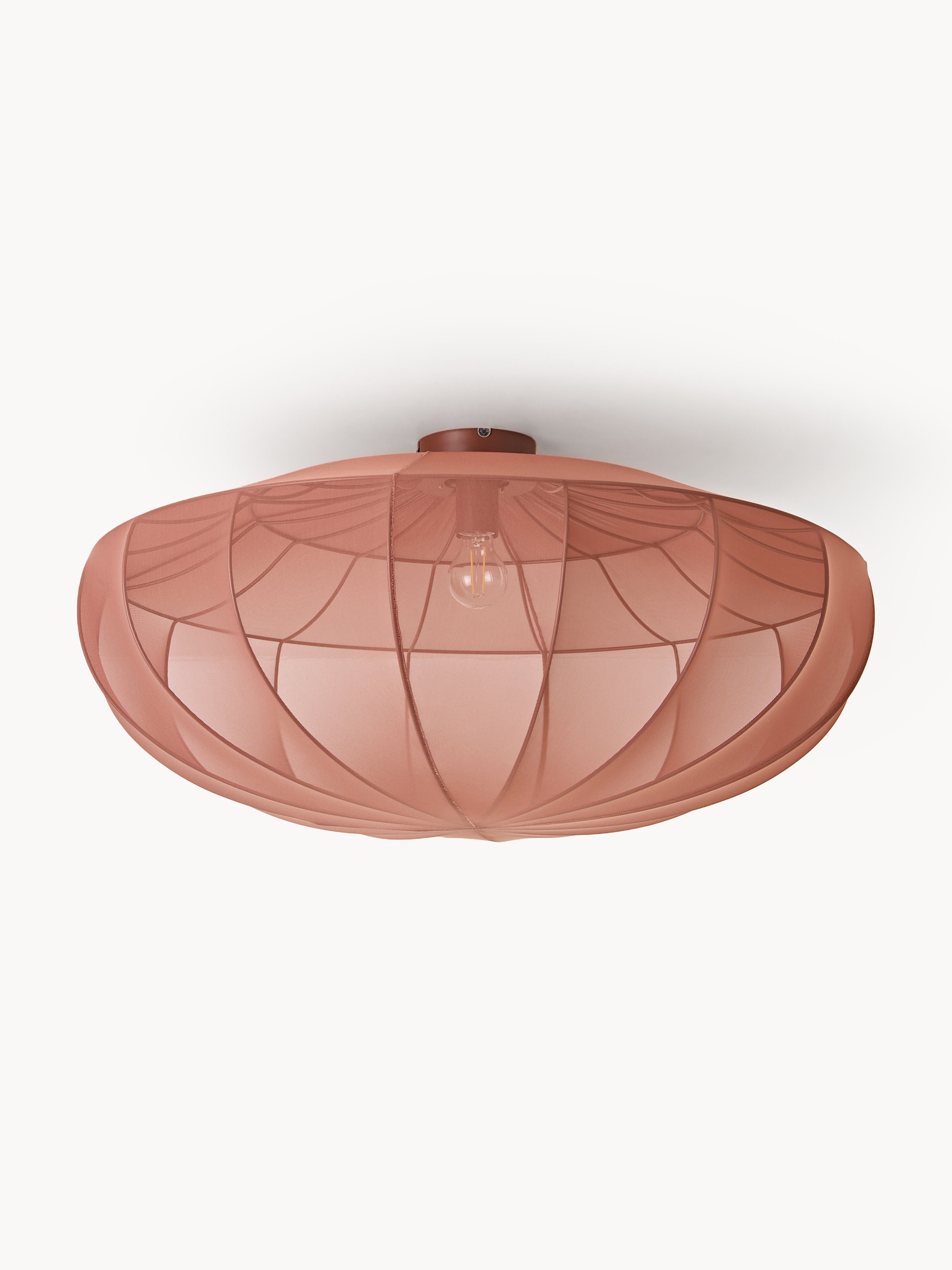 Grand plafonnier en maille Paavo - Nougat