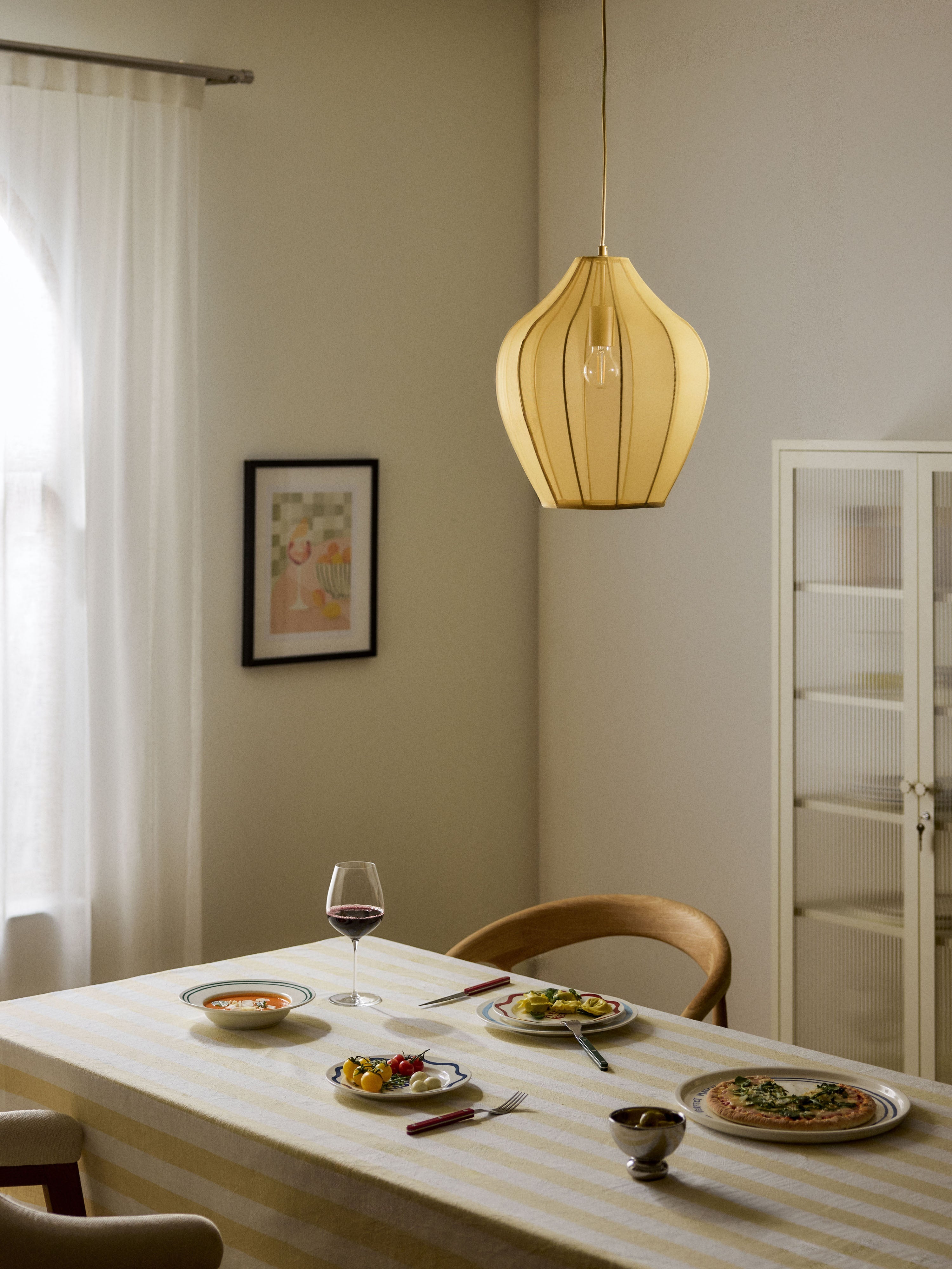 Suspension en tulle Paavo - Jaune ocre