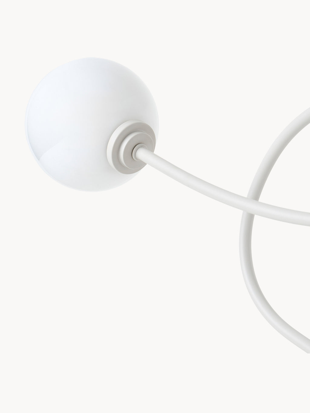 Lampe à poser avec pied en marbre Akseli - Beige, marbre