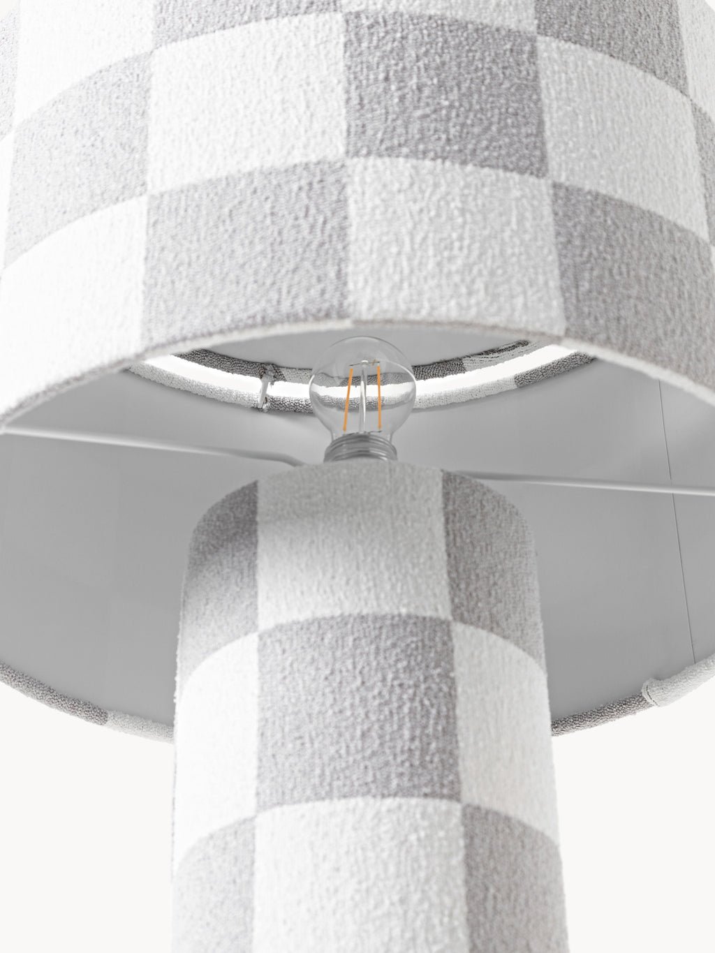 Westwing | Brynn, Lampadaire Pied - Gris clair, blanc