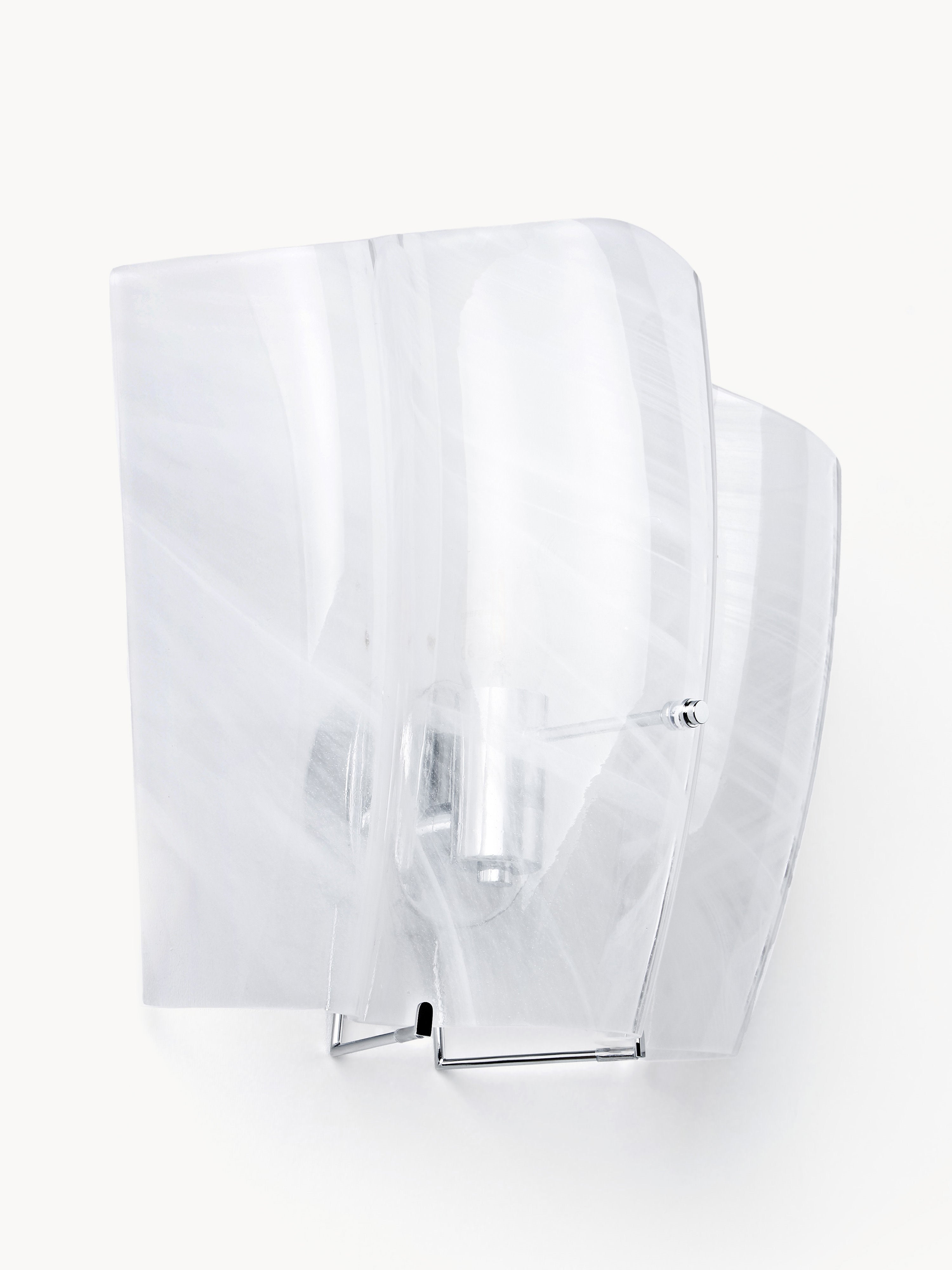 Applique murale en verre Acton - Blanc, transparent