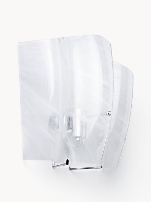 Applique murale en verre Acton - Blanc, transparent