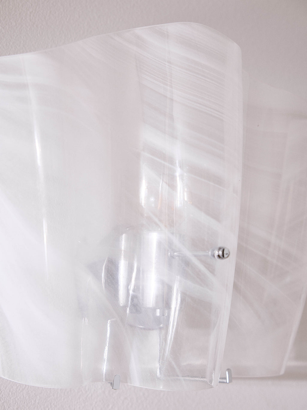 Applique murale en verre Acton - Blanc, transparent