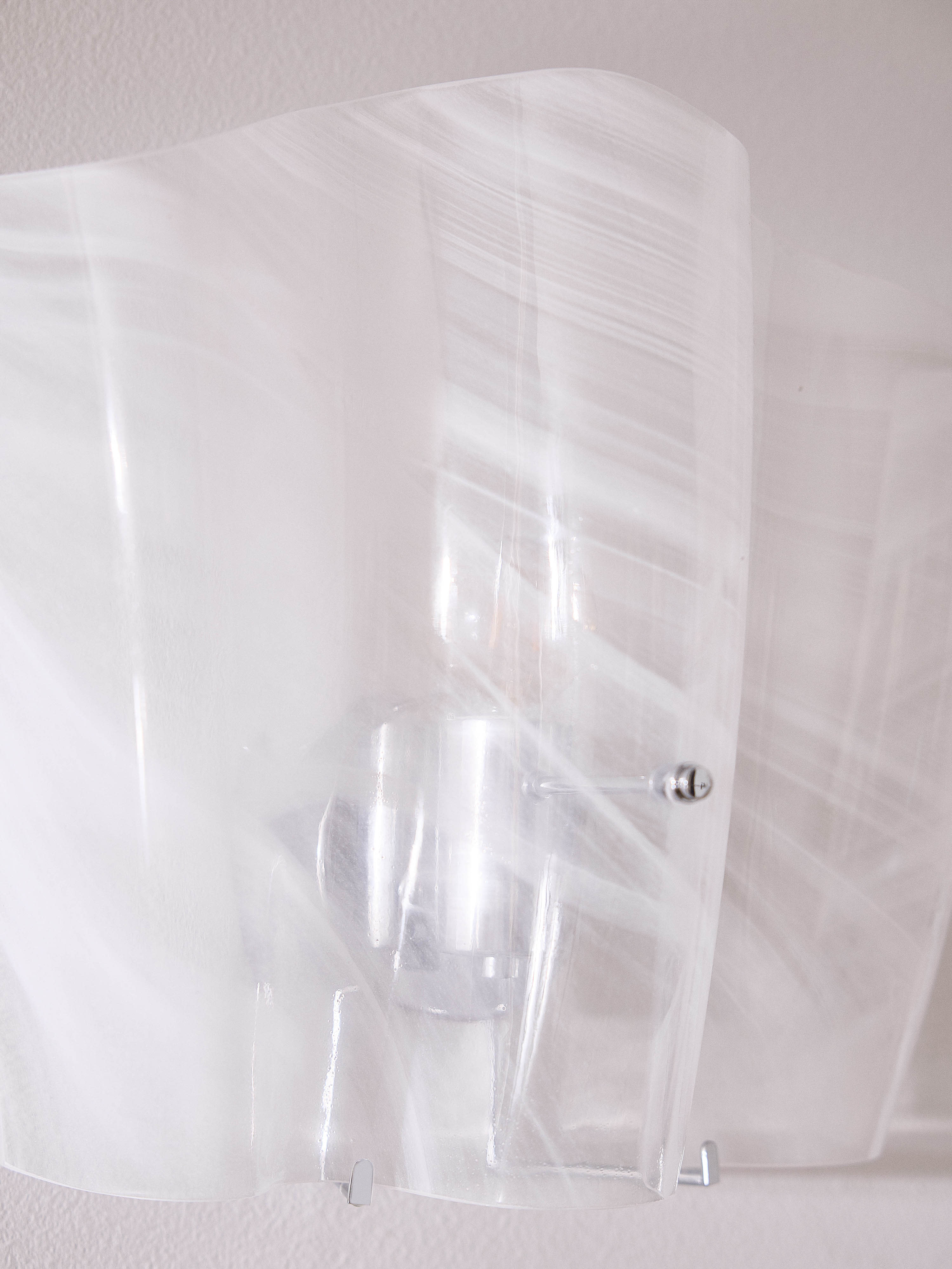Applique murale en verre Acton - Blanc, transparent