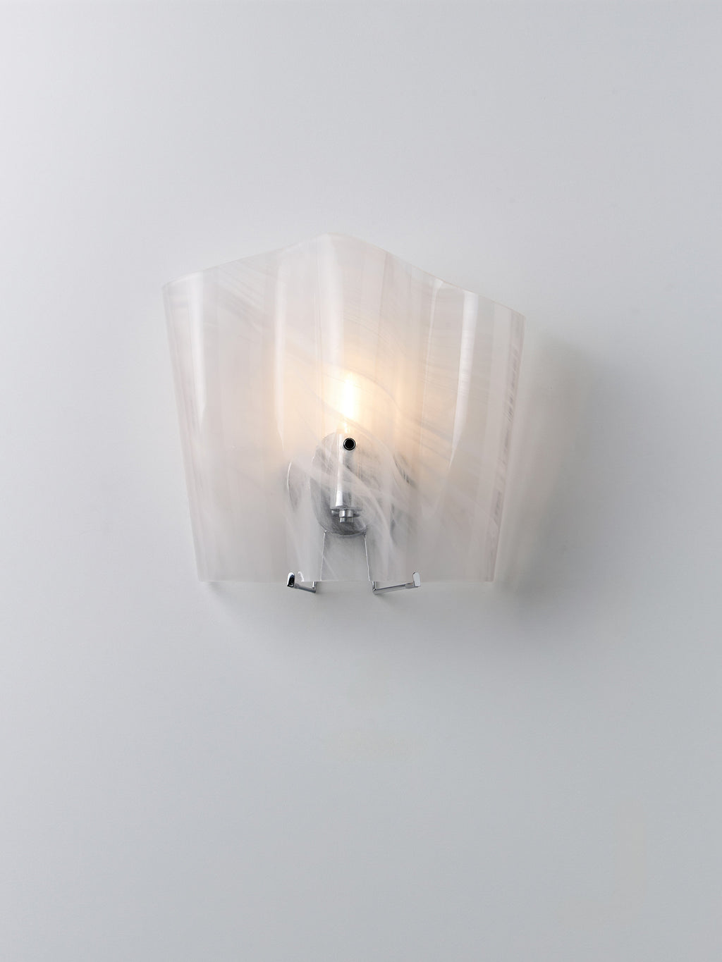 Applique murale en verre Acton - Blanc, transparent