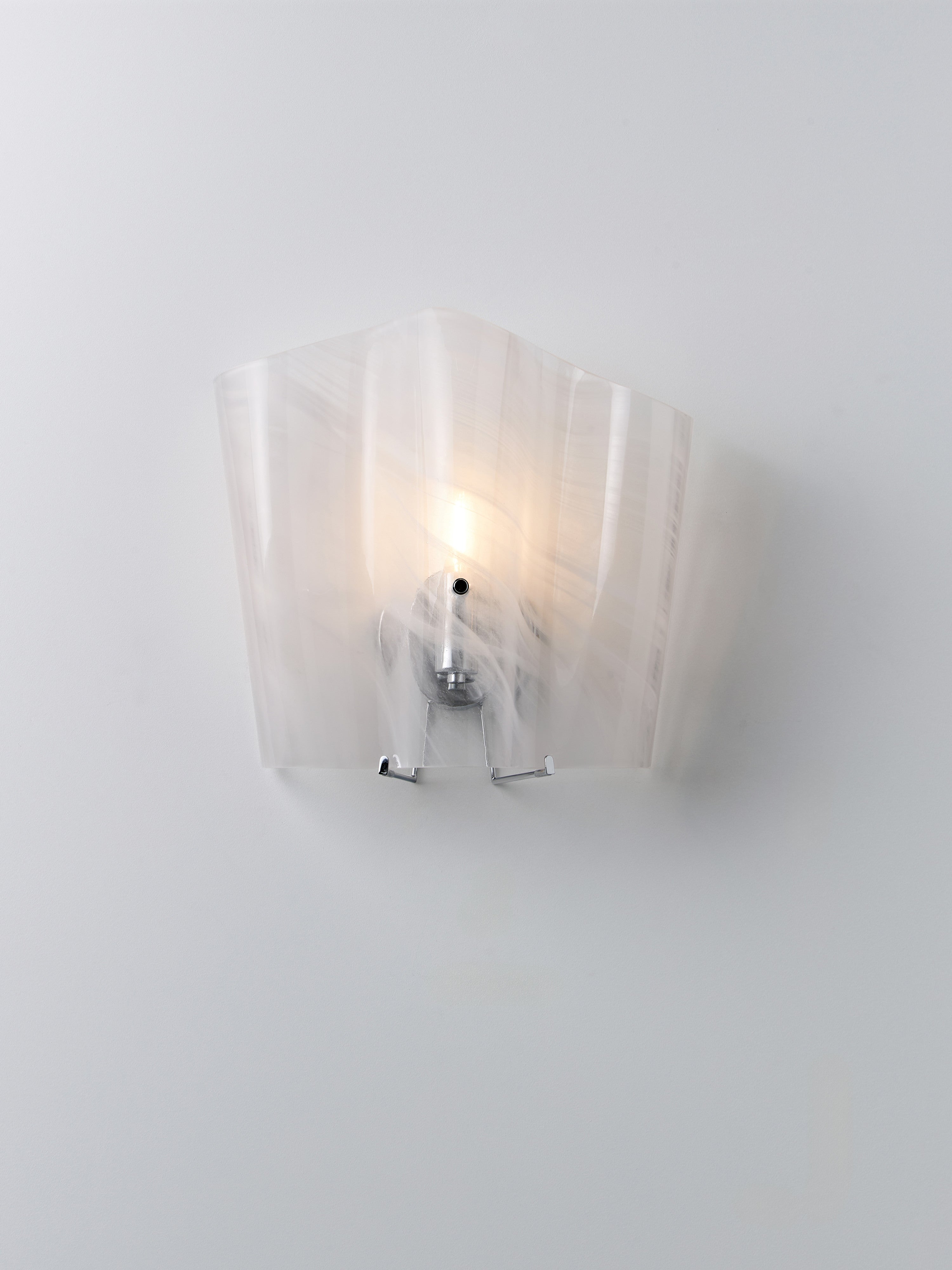 Applique murale en verre Acton - Blanc, transparent