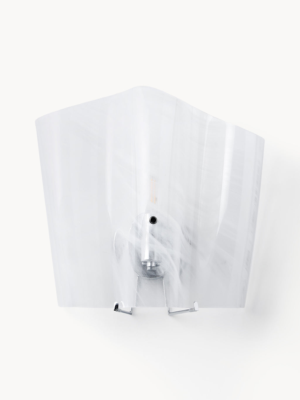 Applique murale en verre Acton - Blanc, transparent