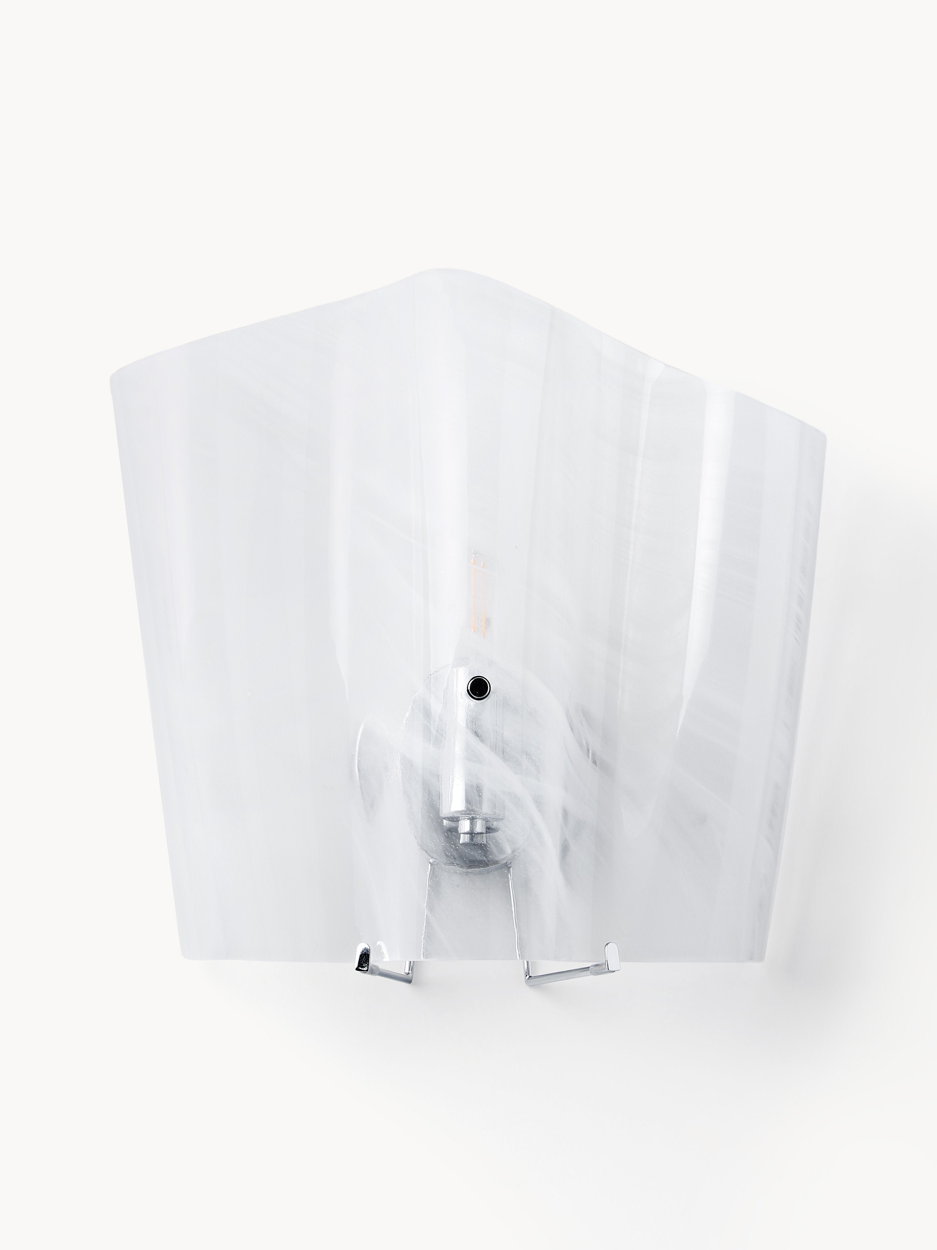 Applique murale en verre Acton - Blanc, transparent