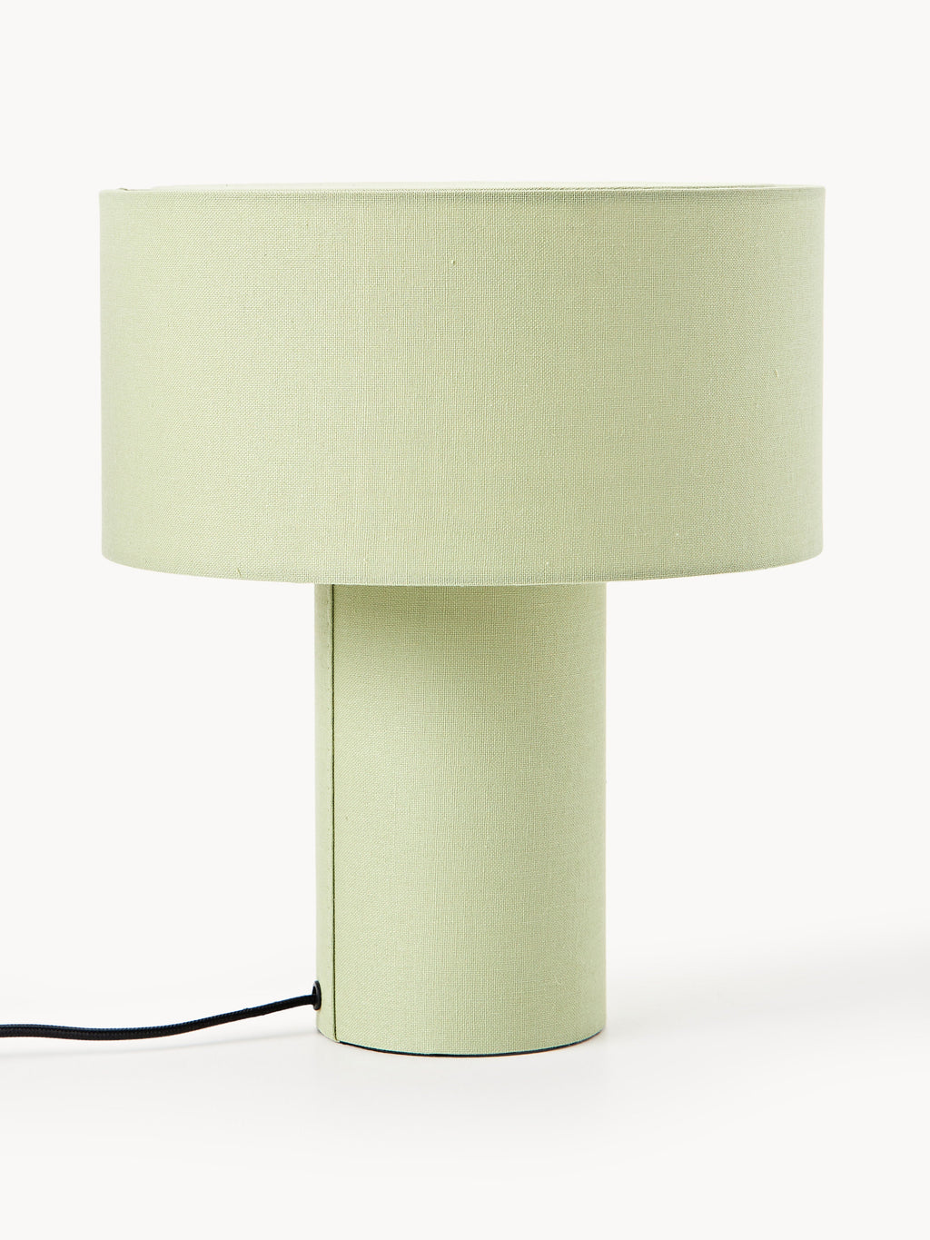 Lampe à poser en lin Tomi - Lin vert clair