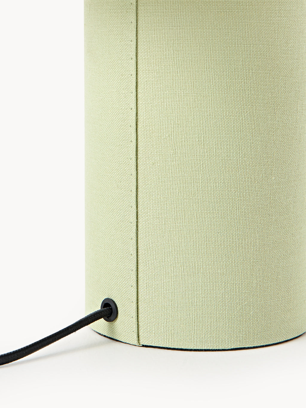 Lampe à poser en lin Tomi - Lin vert clair