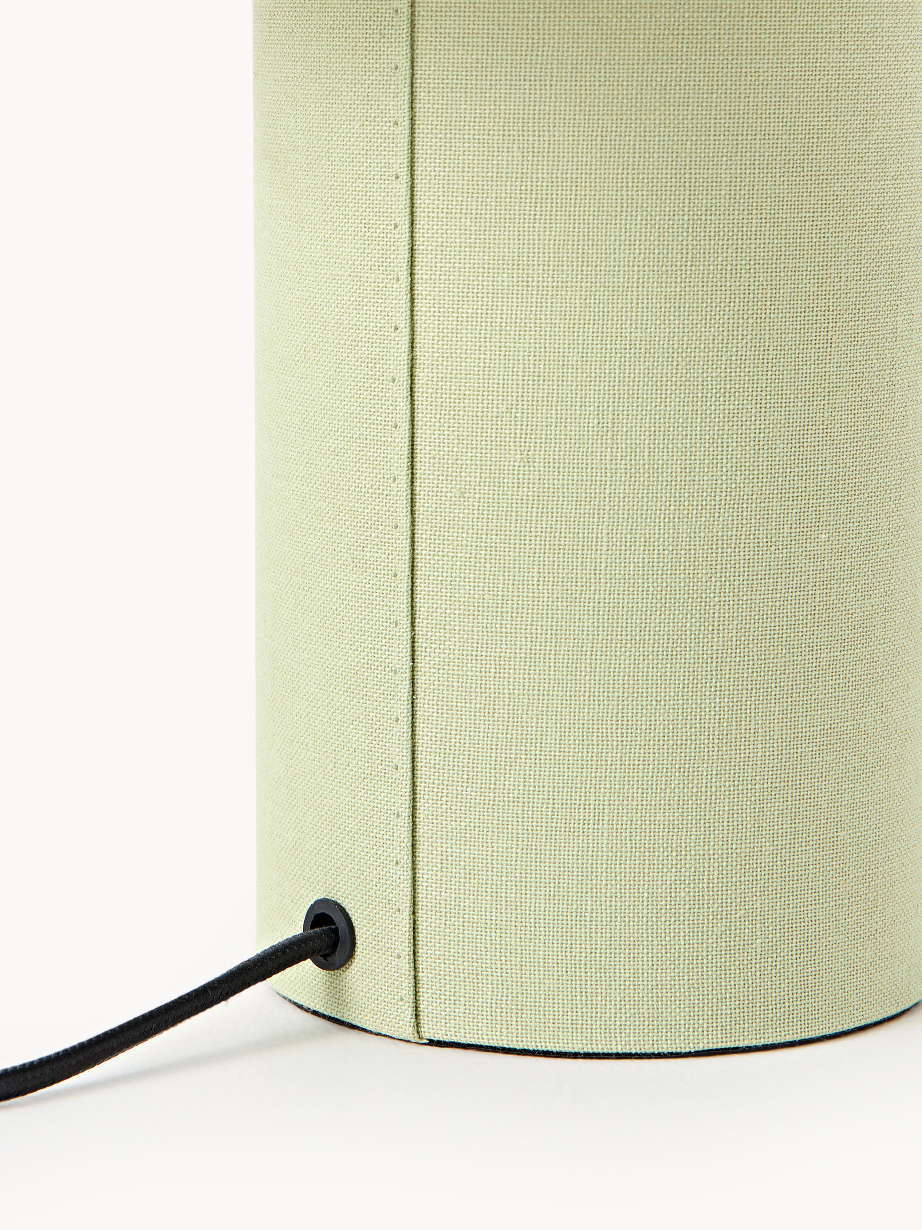 Lampe à poser en lin Tomi - Lin vert clair