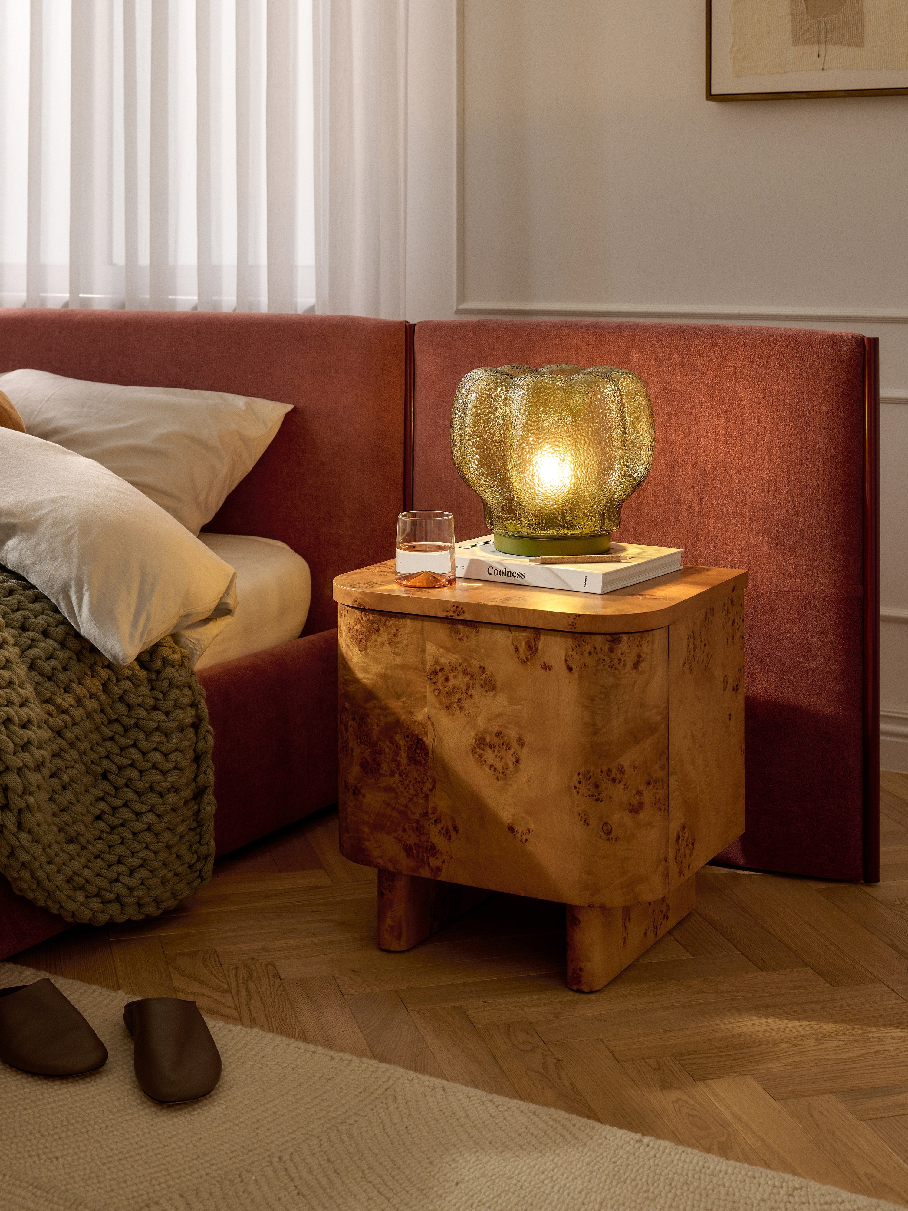 Petite lampe à poser en verre Nor - Vert