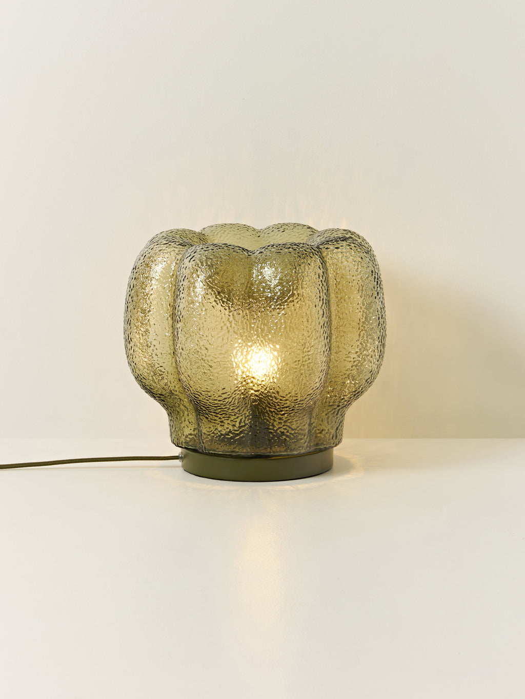 Petite lampe à poser en verre Nor - Vert