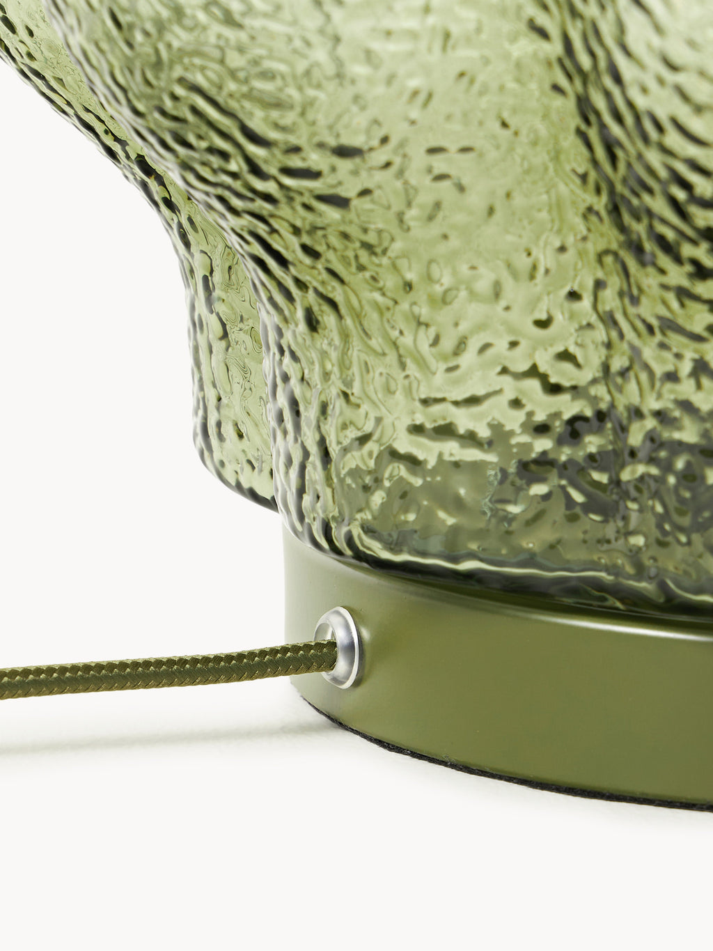 Petite lampe à poser en verre Nor - Vert