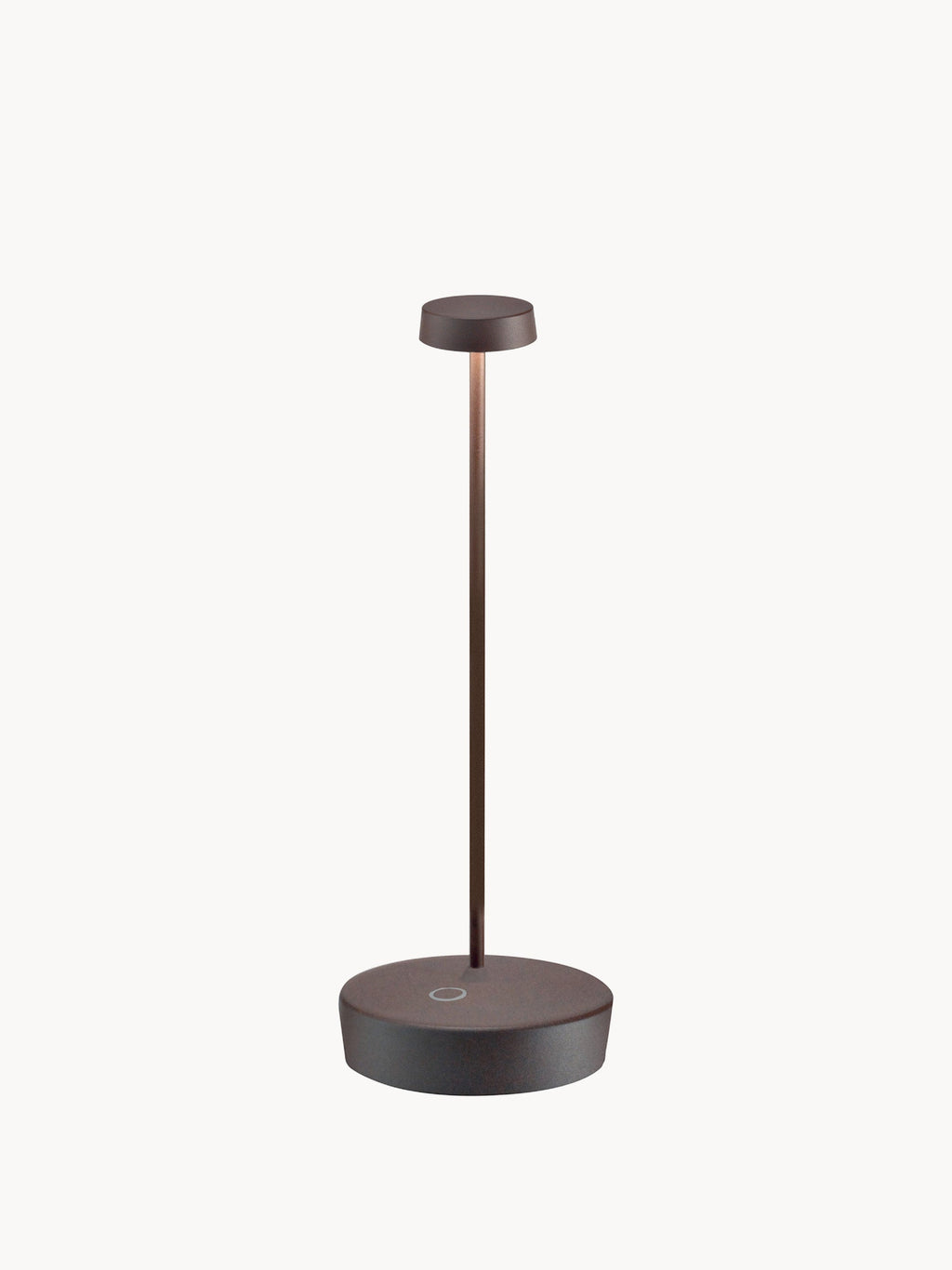 Petite lampe à poser LED mobile Oluf, intensité ajustable - Brun foncé, mat